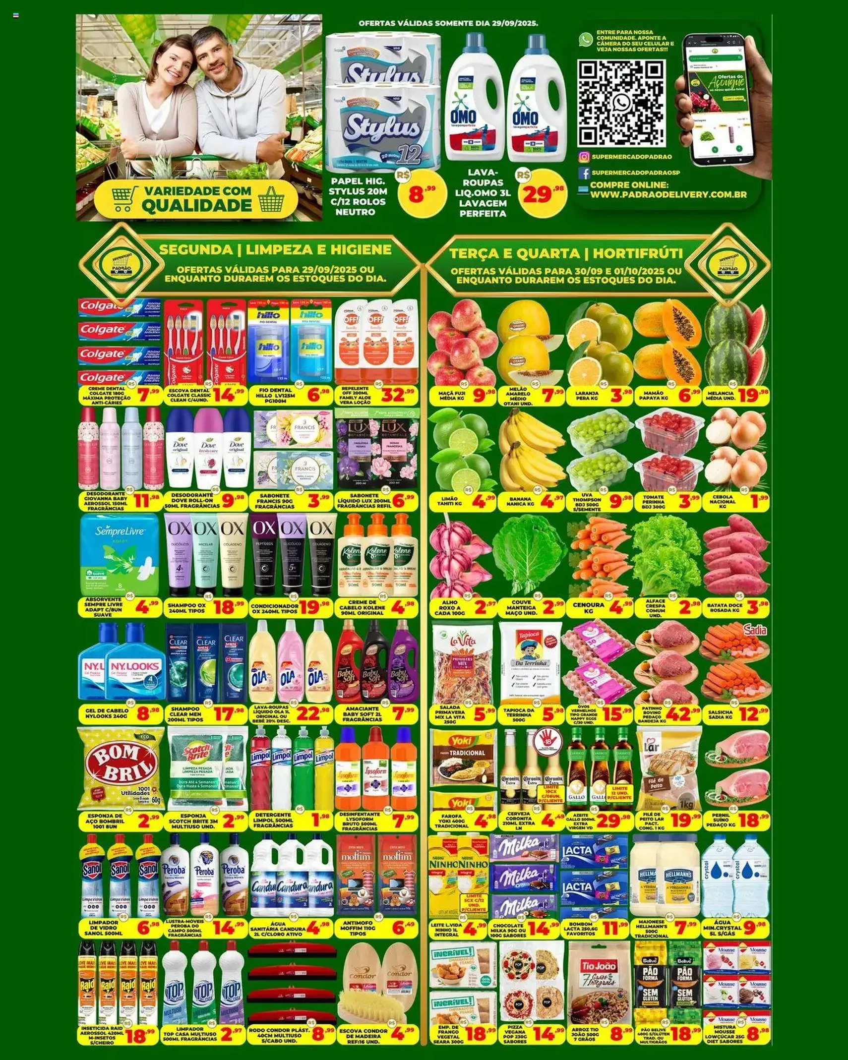 Supermercado Padrão - Ofertas da semana - folheto válido a partir de 29/09/2025 página 1 de 2