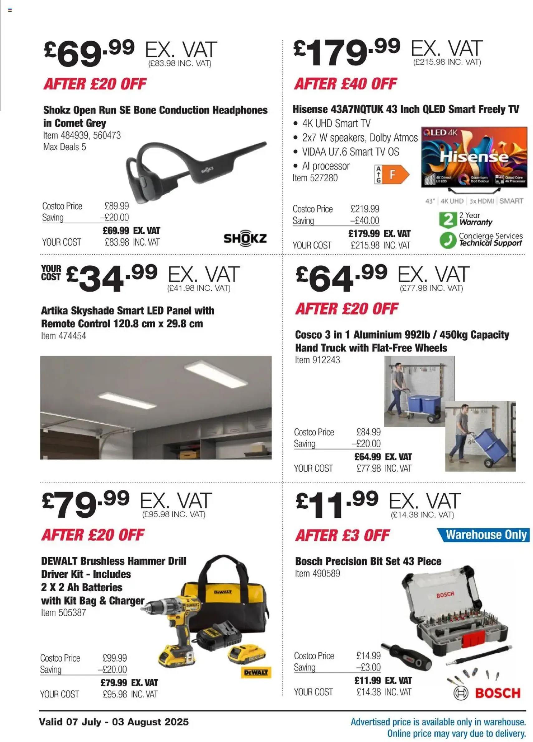 Costco - ENGLAND ONLY - valid flyer from 07/07/2025, page 8 of 36