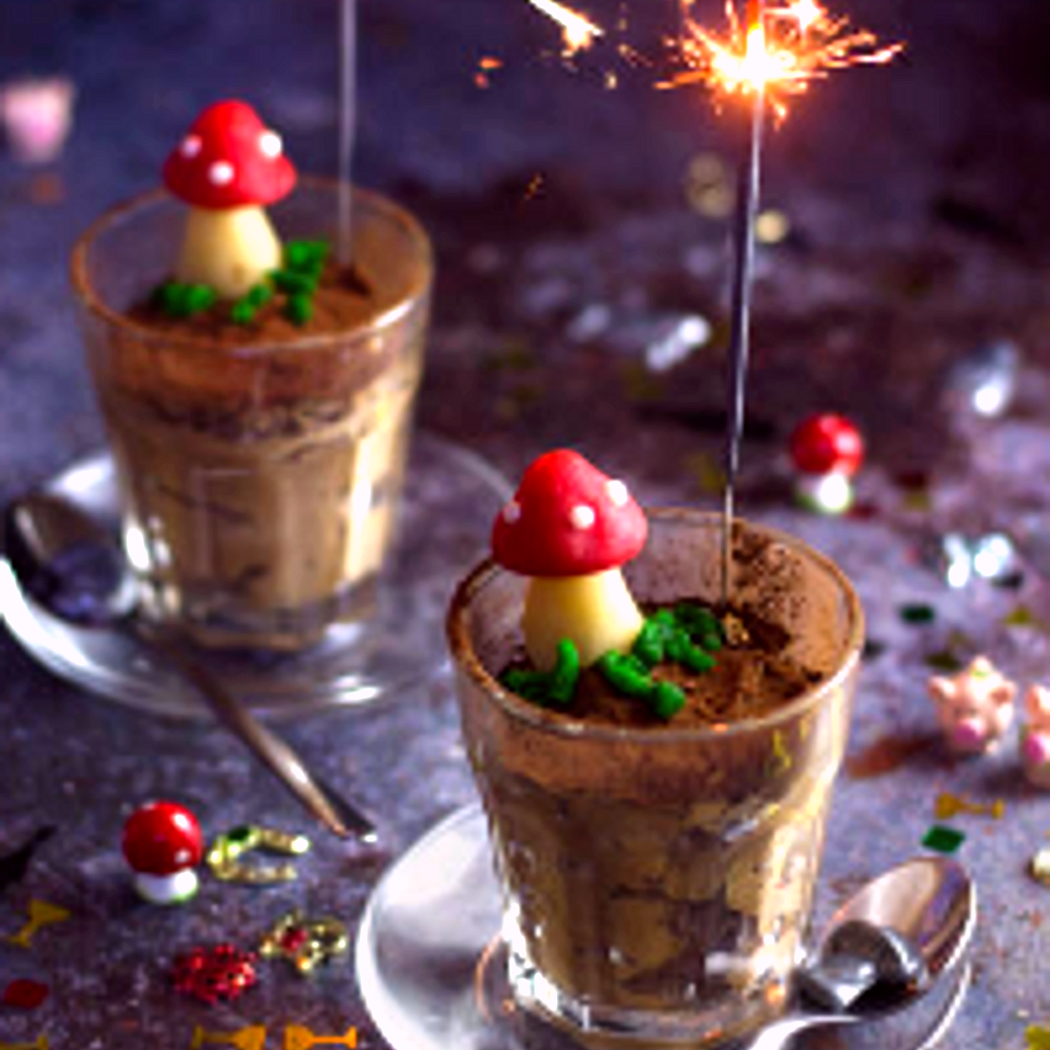 Szilveszteri desszert csokoládé mousse