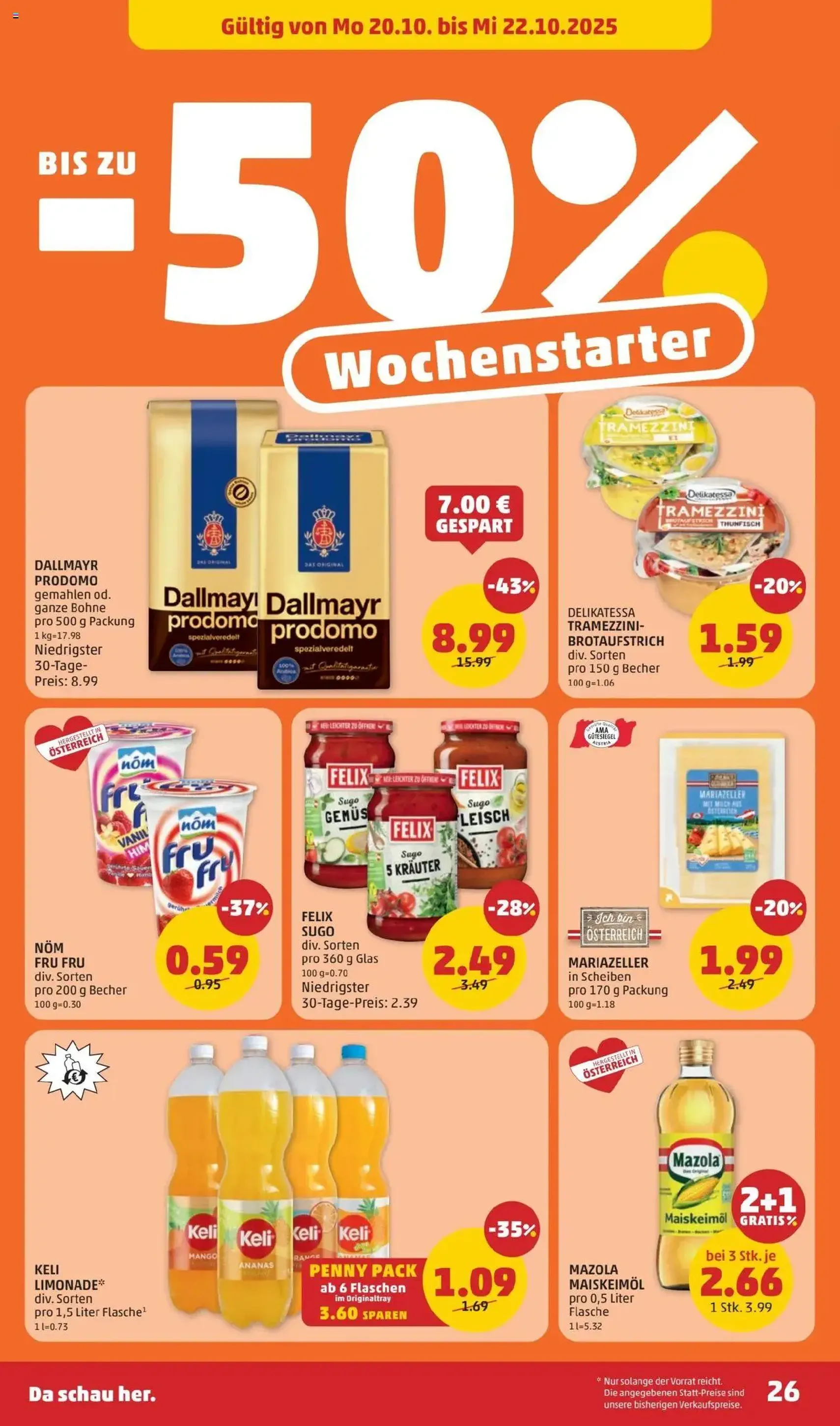 Penny Markt Flugblatt - Gültiger Prospekt ab 16.10.2025, Seite 26 von insgesamt 32