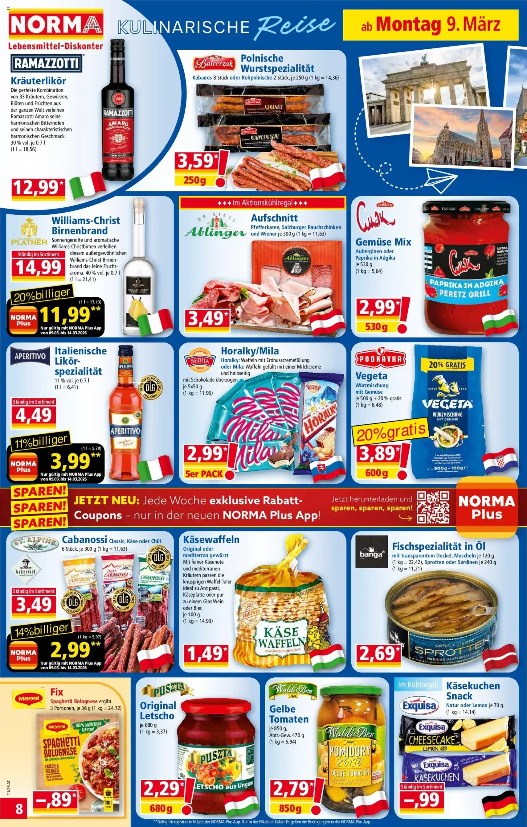 Norma Flugblatt - Gültiger Prospekt ab 09.03.2026, Seite 8 von insgesamt 18