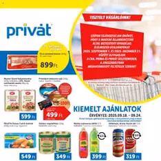 PRIVÁT Akciós újság - szórólap előnézete érvényes 2025.09.18. -tól