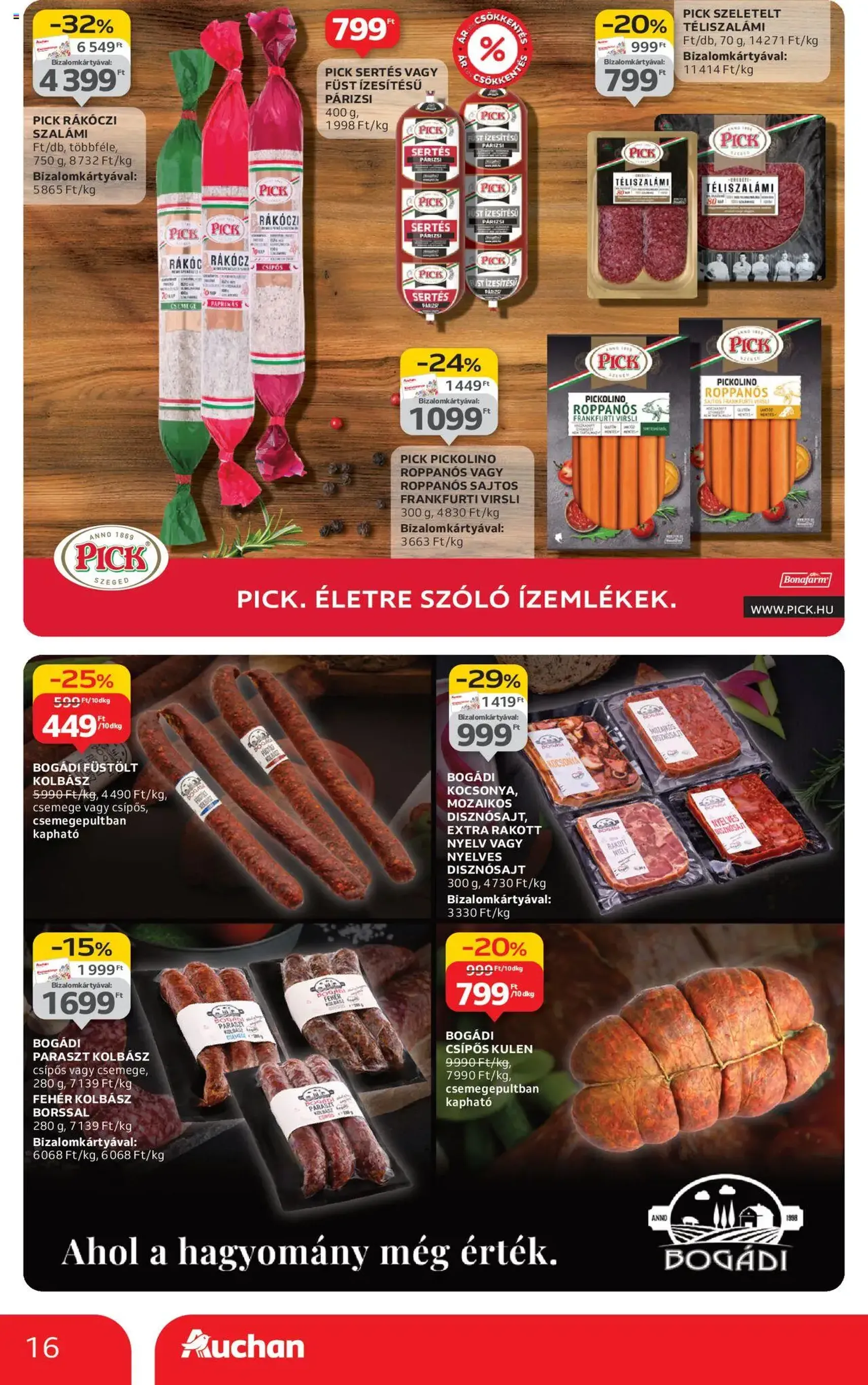 Auchan Akciós újság - 2025.10.24. érvényes szórólap 16 oldal 52 oldalból Auchan Akciós újság - 2025.10.24. érvényes szórólap 16 oldal 52 oldalból