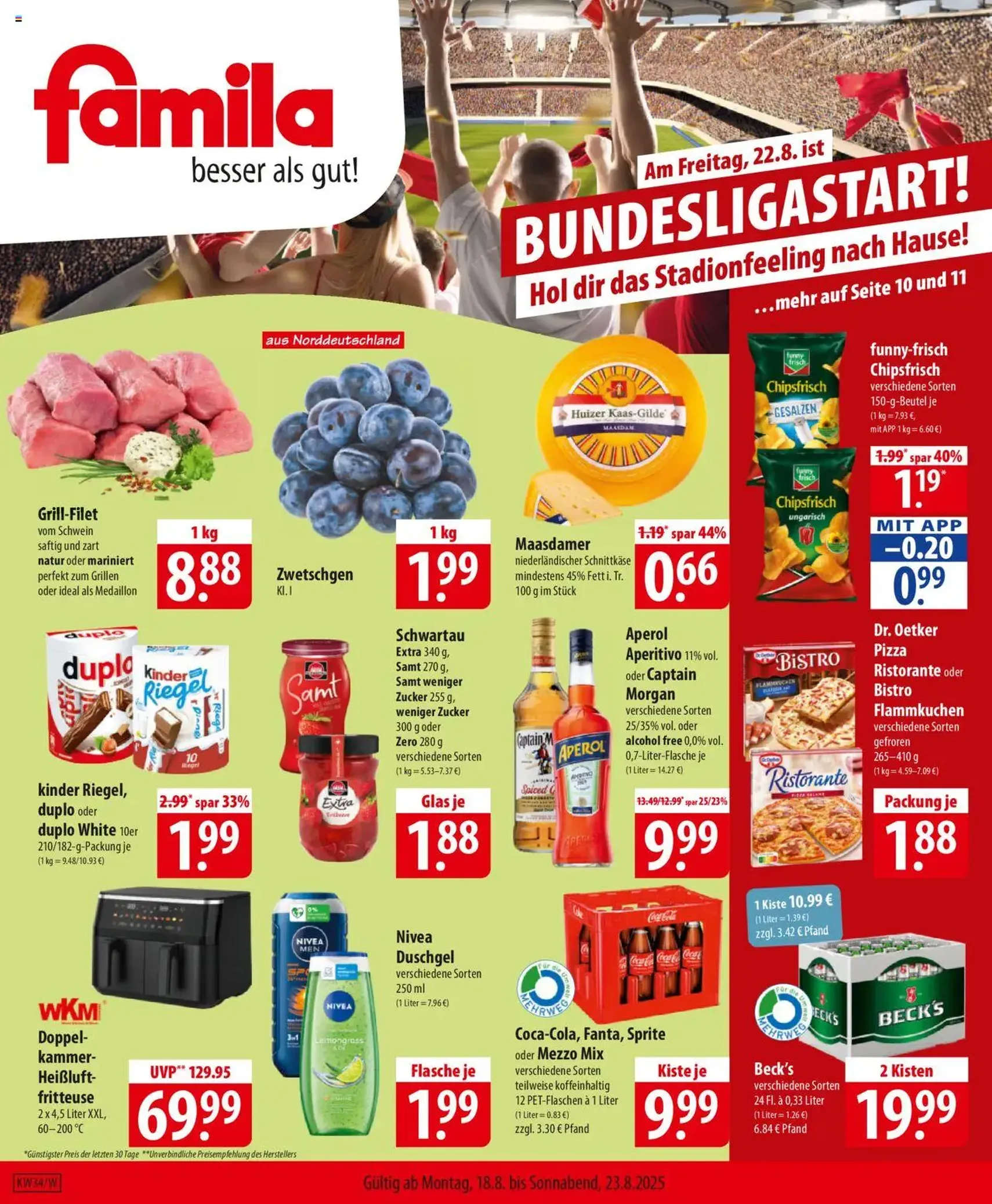 Famila Prospekt - Gültiger Prospekt ab 18.08.2025, Seite 1 von insgesamt 24