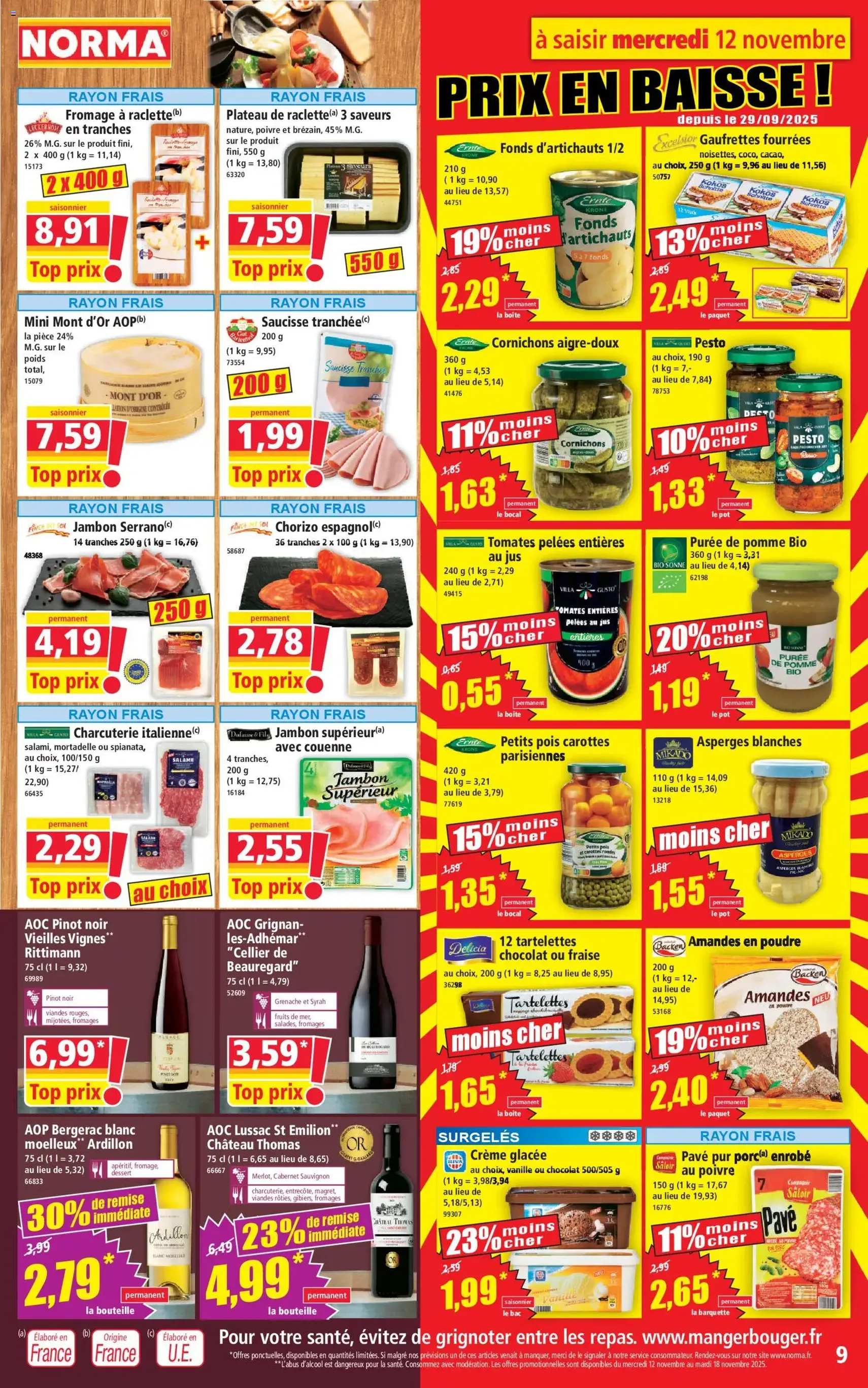 Norma catalogue - brochure valable à partir du 12/11/2025, page 9 sur 12