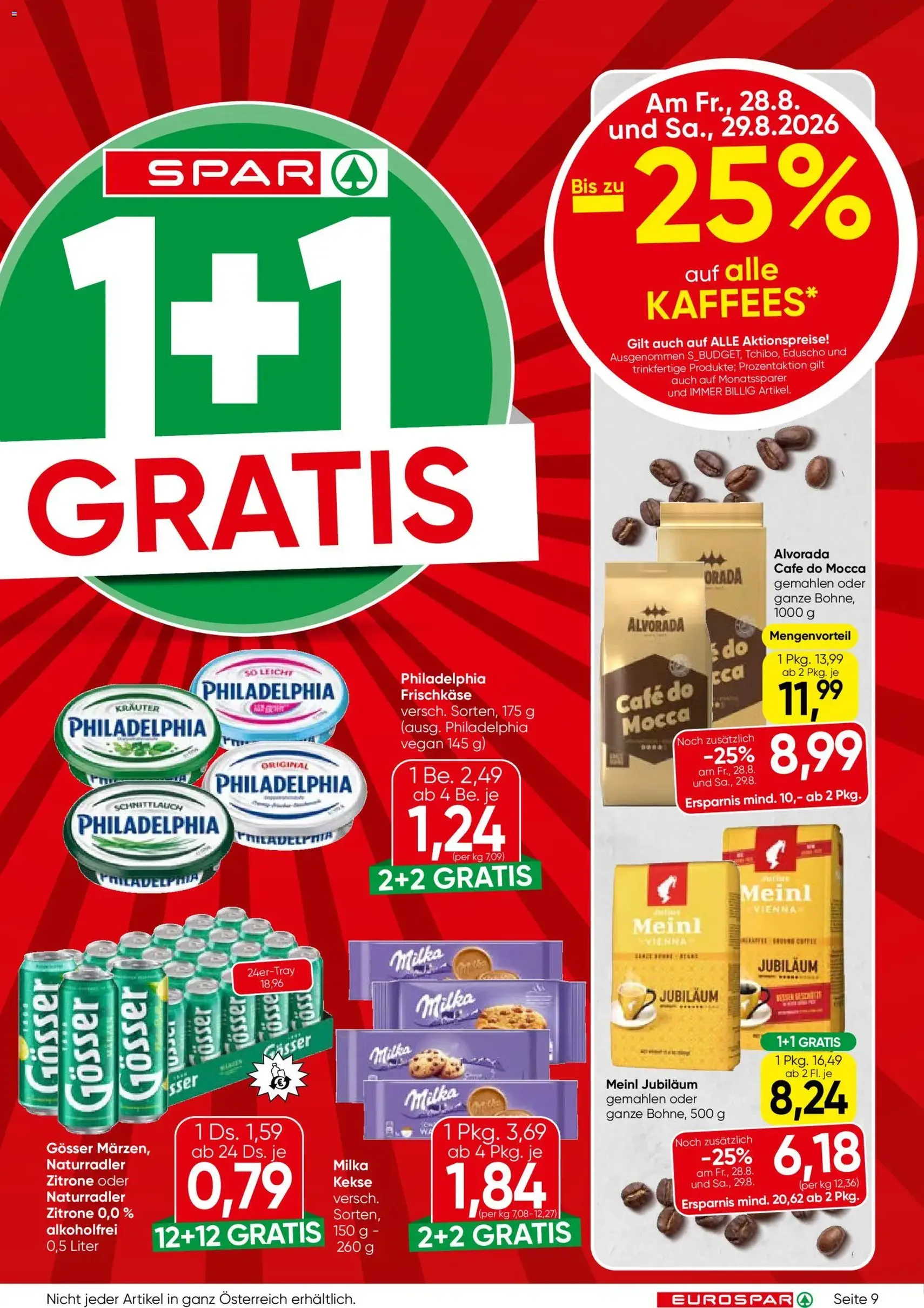 Eurospar Flugblatt - Gültiger Prospekt ab 27.08.2026, Seite 9 von insgesamt 16