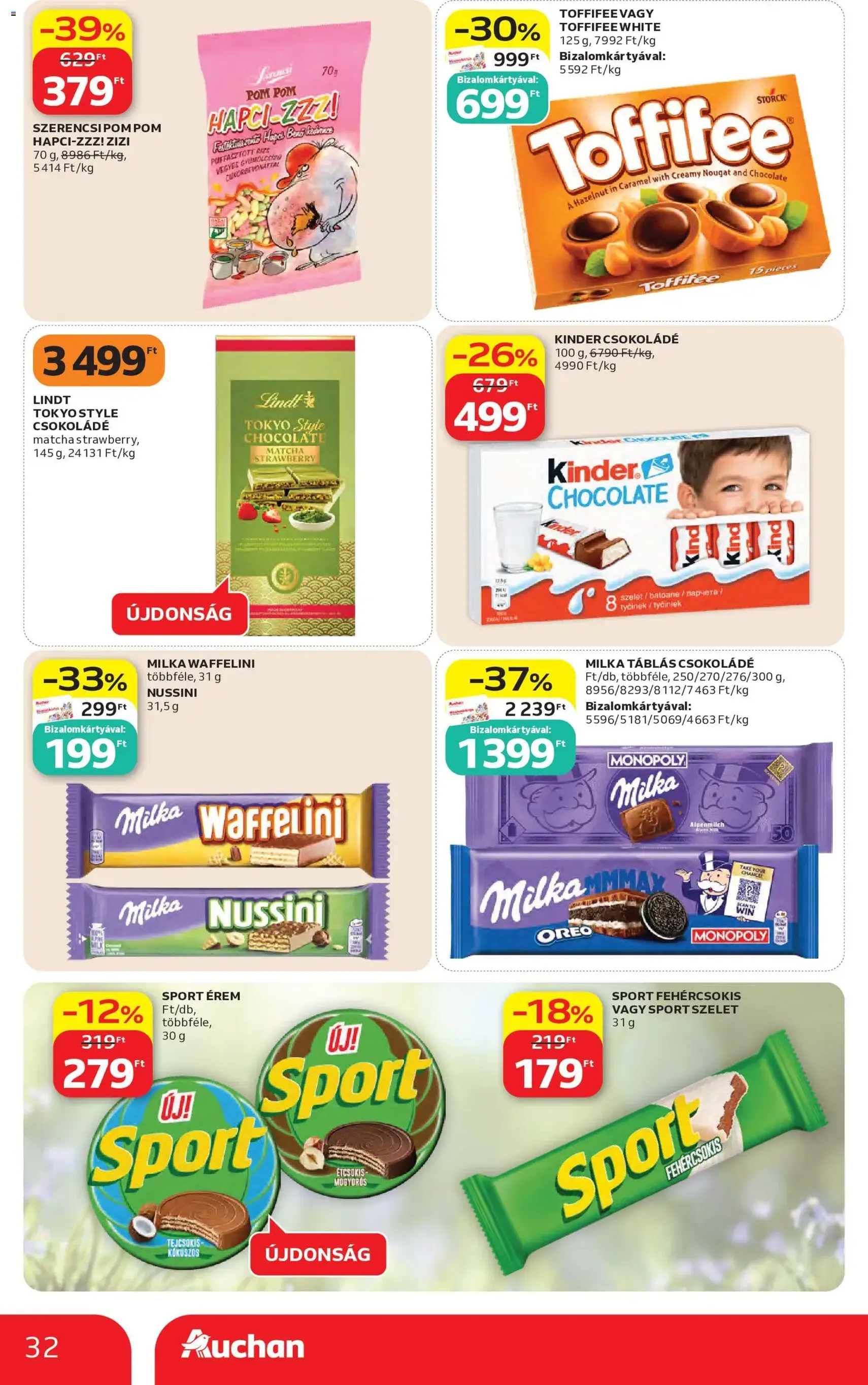 Auchan akciós újság - 2026.05.14. érvényes szórólap 32 oldal 58 oldalból
