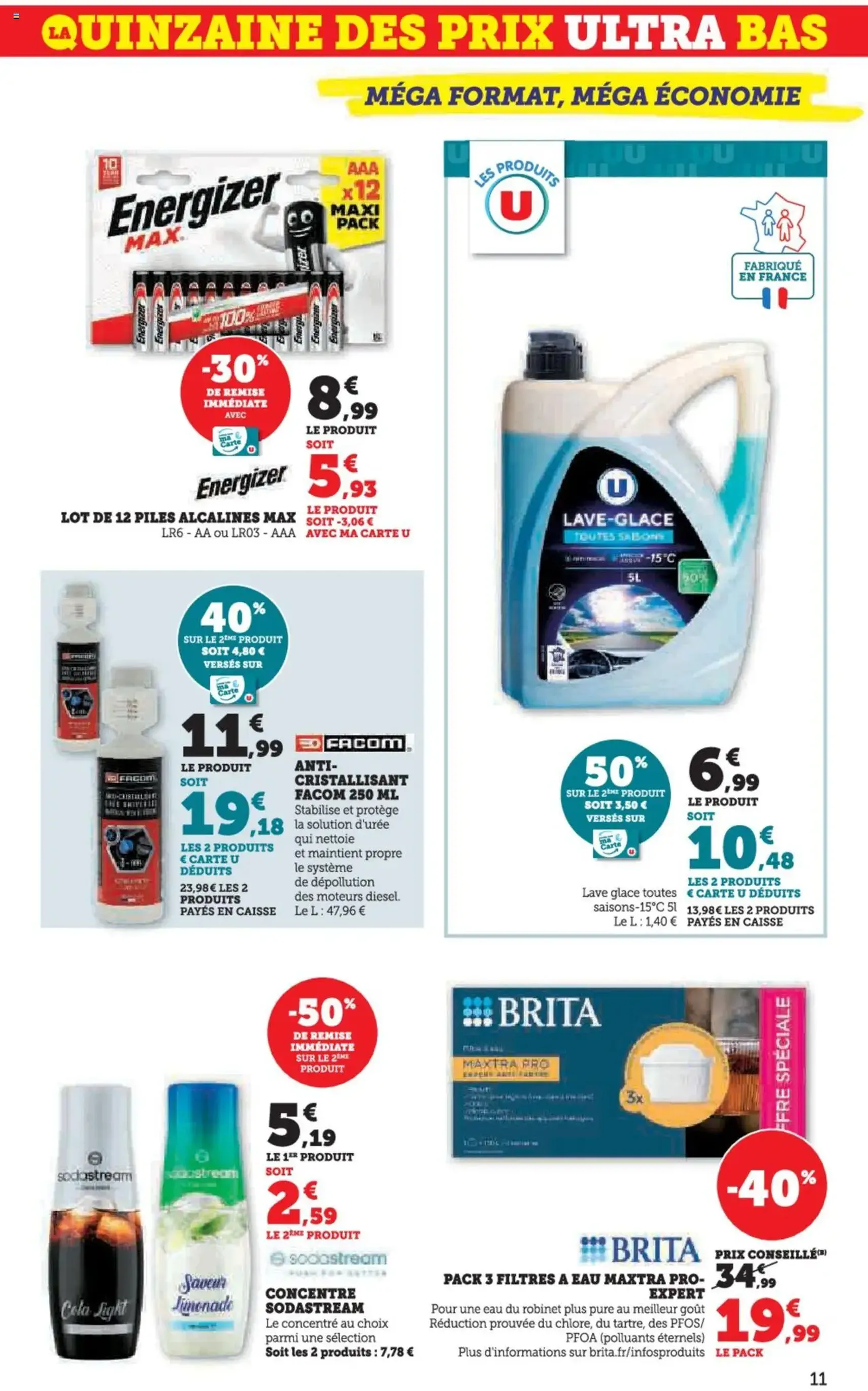 Super U catalogue - brochure valable à partir du 26/08/2025, page 11 sur 44 Super U catalogue - brochure valable à partir du 26/08/2025, page 11 sur 44