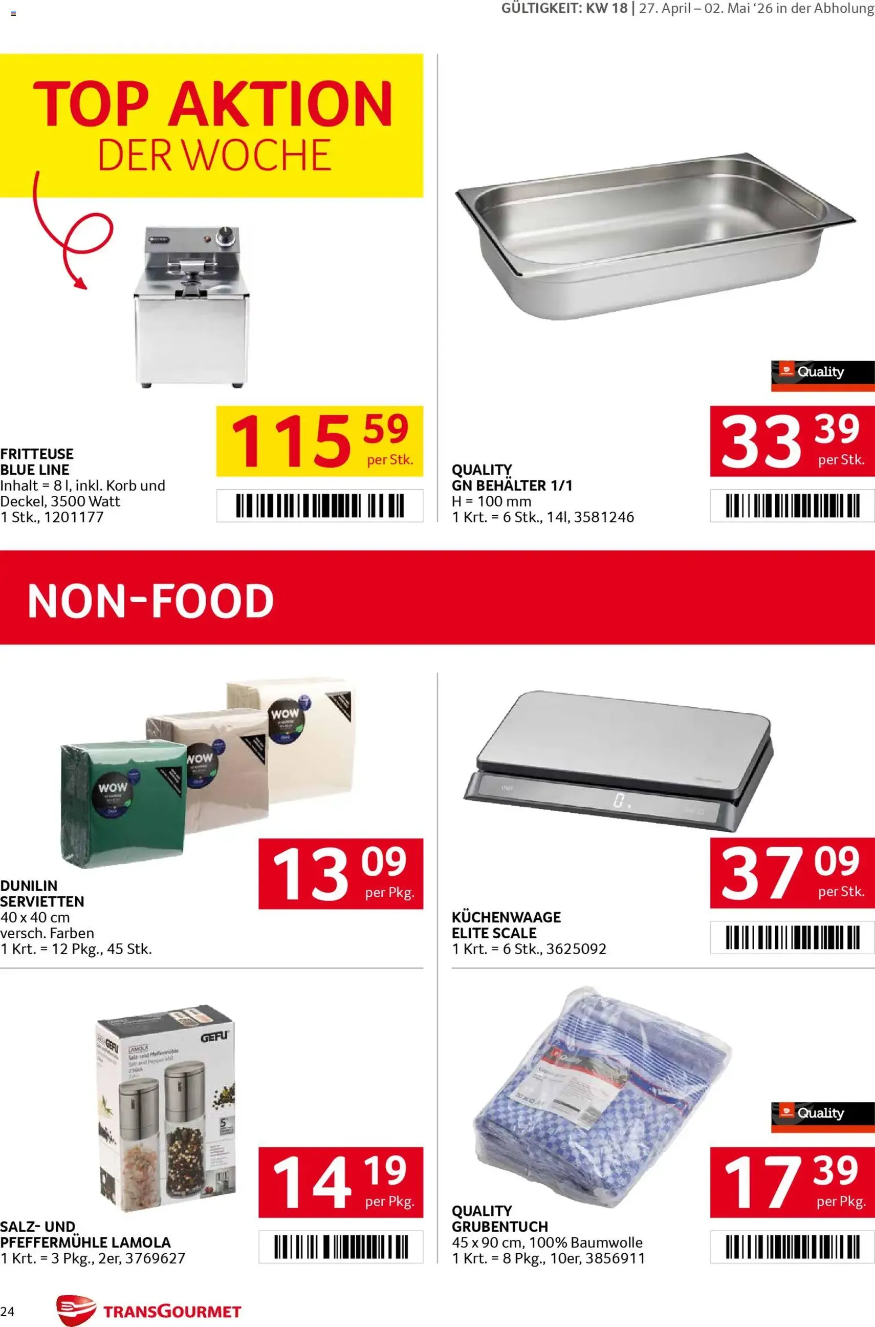 Transgourmet Flugblatt - Gültiger Prospekt ab 27.04.2026, Seite 23 von insgesamt 31