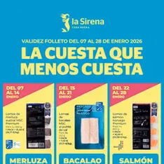 Vista previa del folleto La Sirena folleto válido desde 07/01/2026