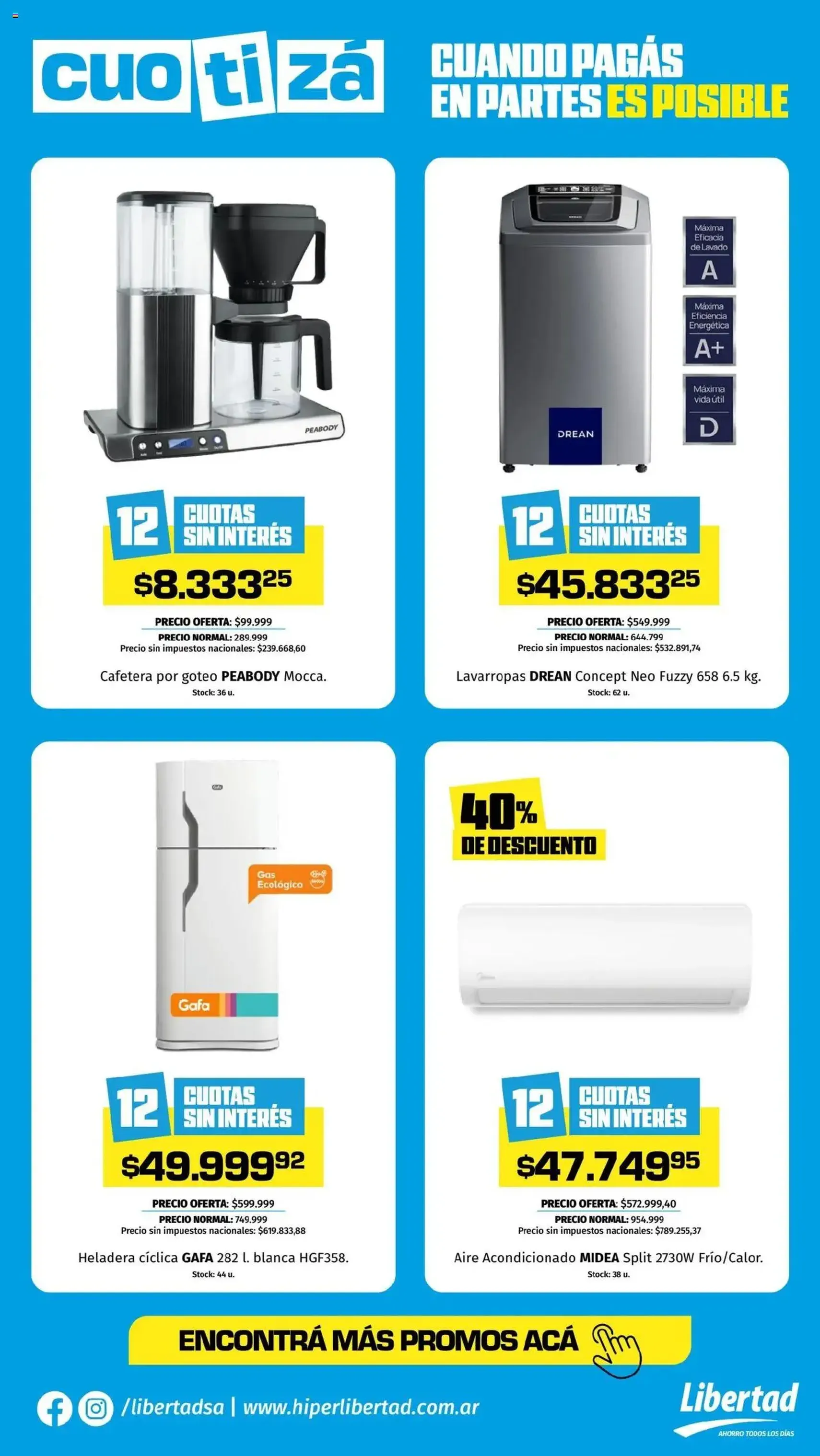 Hipermercado Libertad - Cuotizá - folleto válido desde 21/07/2025 página 3 de 4
