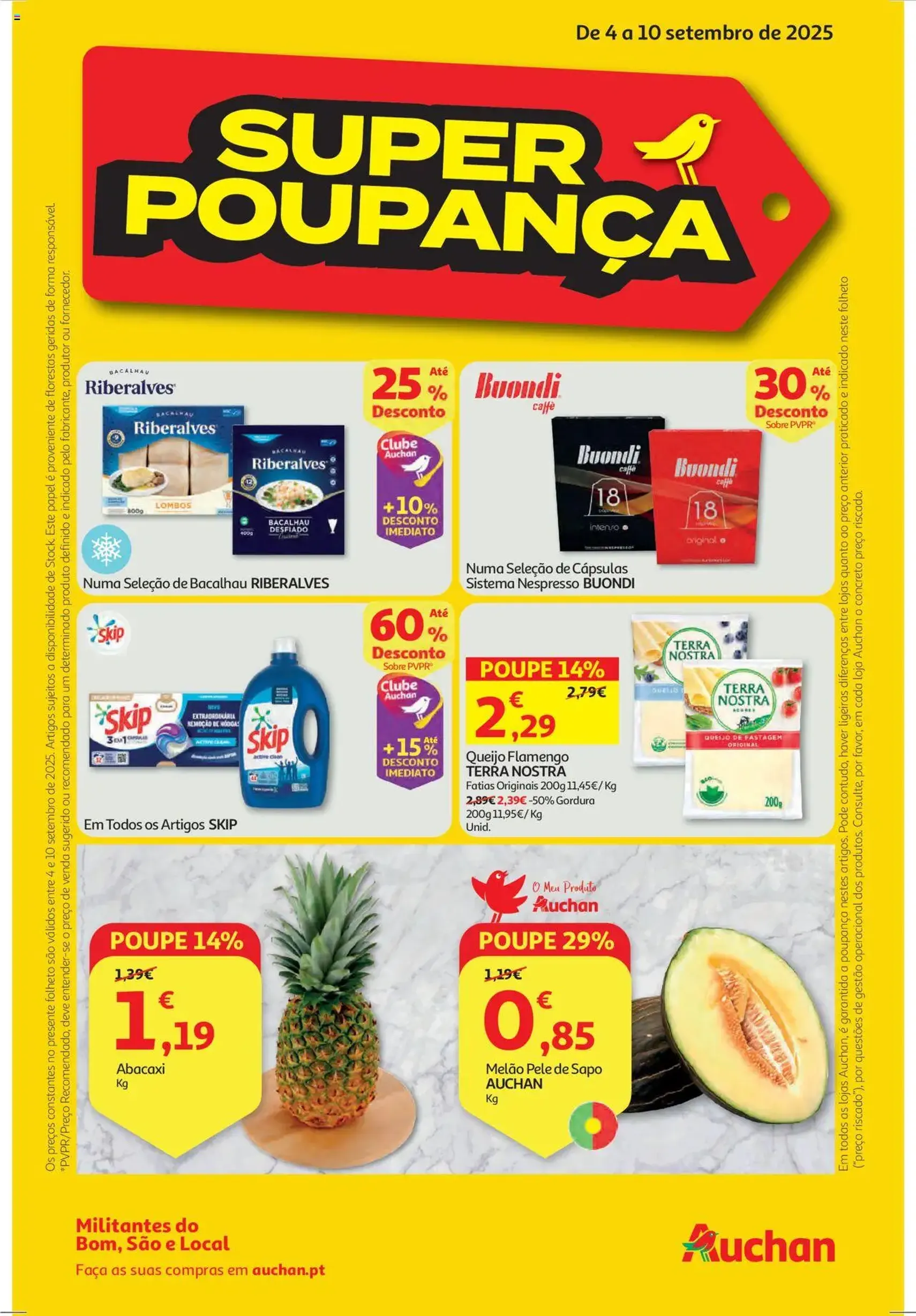 Auchan folheto - folheto válido a partir de 04/09/2025 página 1 de 40 Auchan folheto - folheto válido a partir de 04/09/2025 página 1 de 40