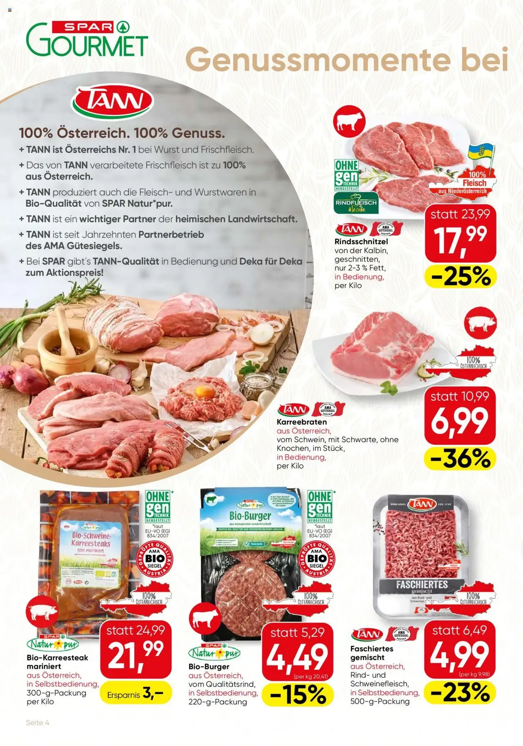 SPAR Gourmet Flugblatt Wien - Gültiger Prospekt ab 14.08.2025, Seite 4 von insgesamt 12