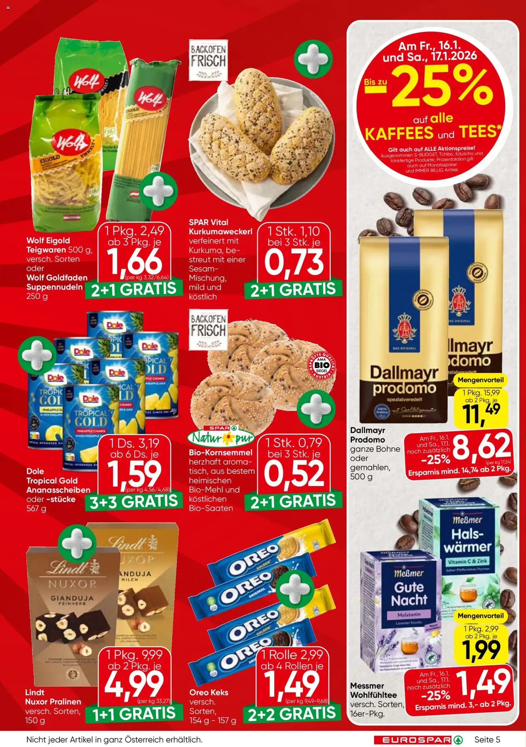 Eurospar Flugblatt - Gültiger Prospekt ab 15.01.2026, Seite 5 von insgesamt 16