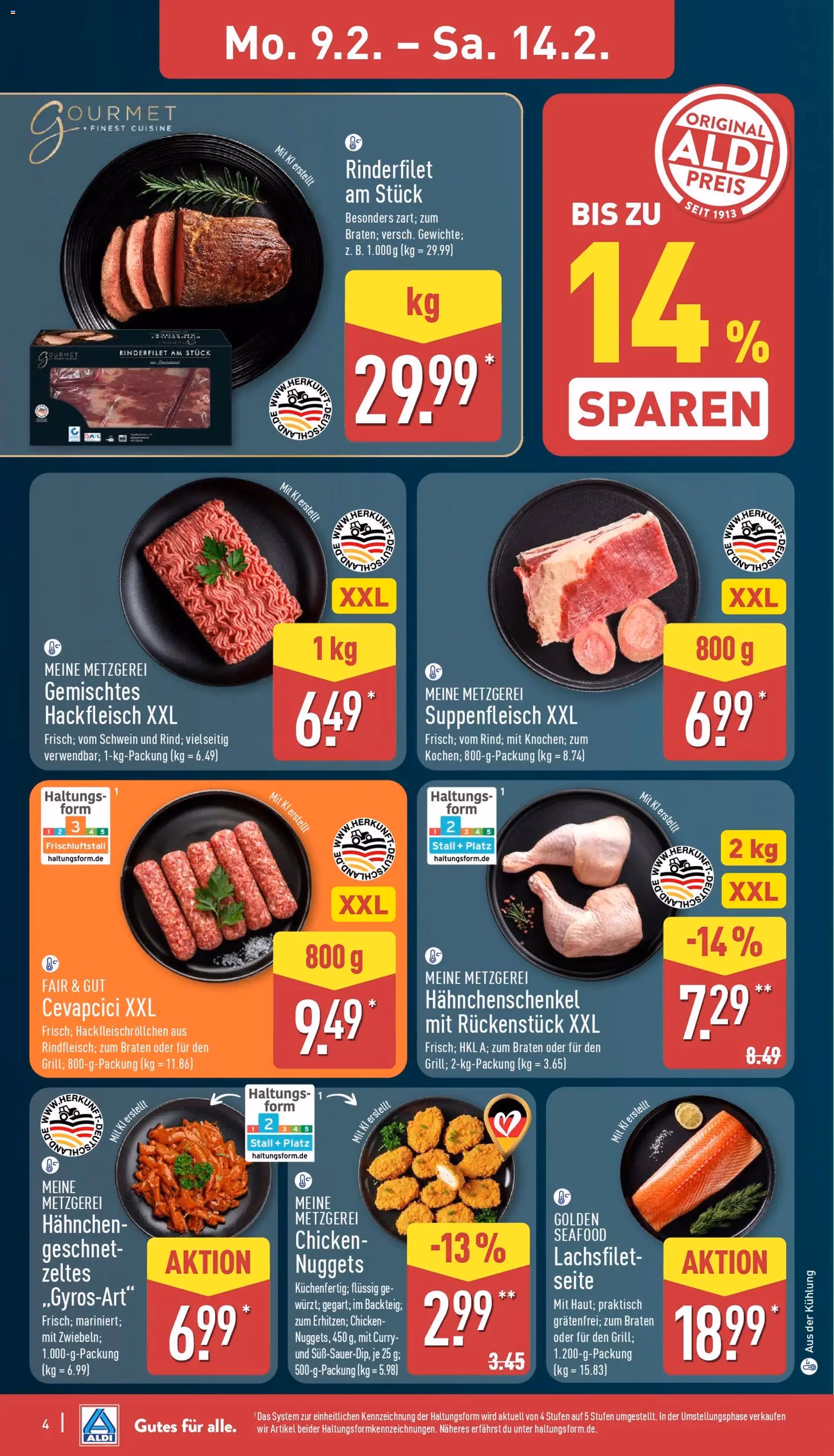 Aldi Prospekt - Gültiger Prospekt ab 09.02.2026, Seite 4 von insgesamt 43