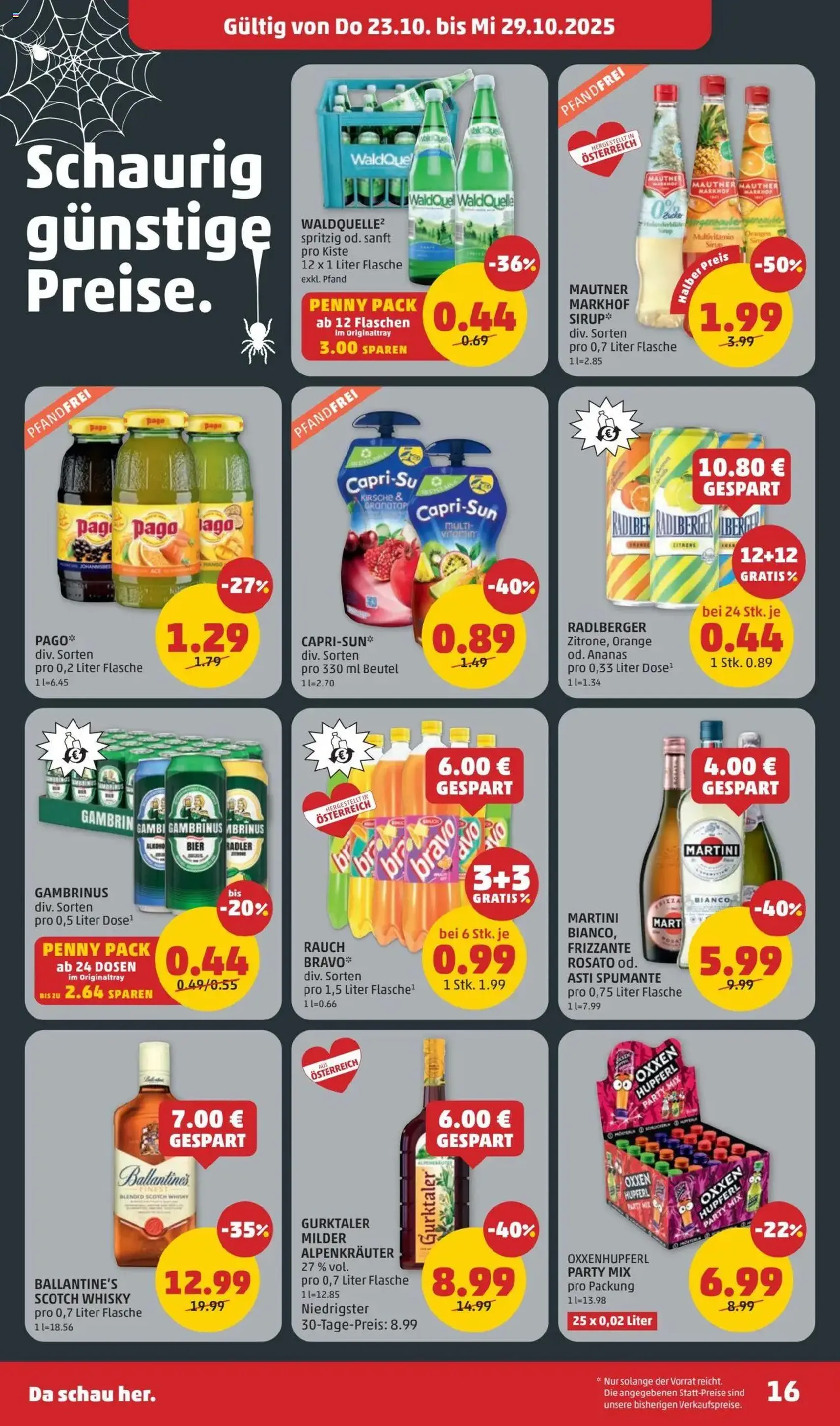 Penny Markt Flugblatt - Gültiger Prospekt ab 23.10.2025, Seite 16 von insgesamt 32 Penny Markt Flugblatt - Gültiger Prospekt ab 23.10.2025, Seite 16 von insgesamt 32