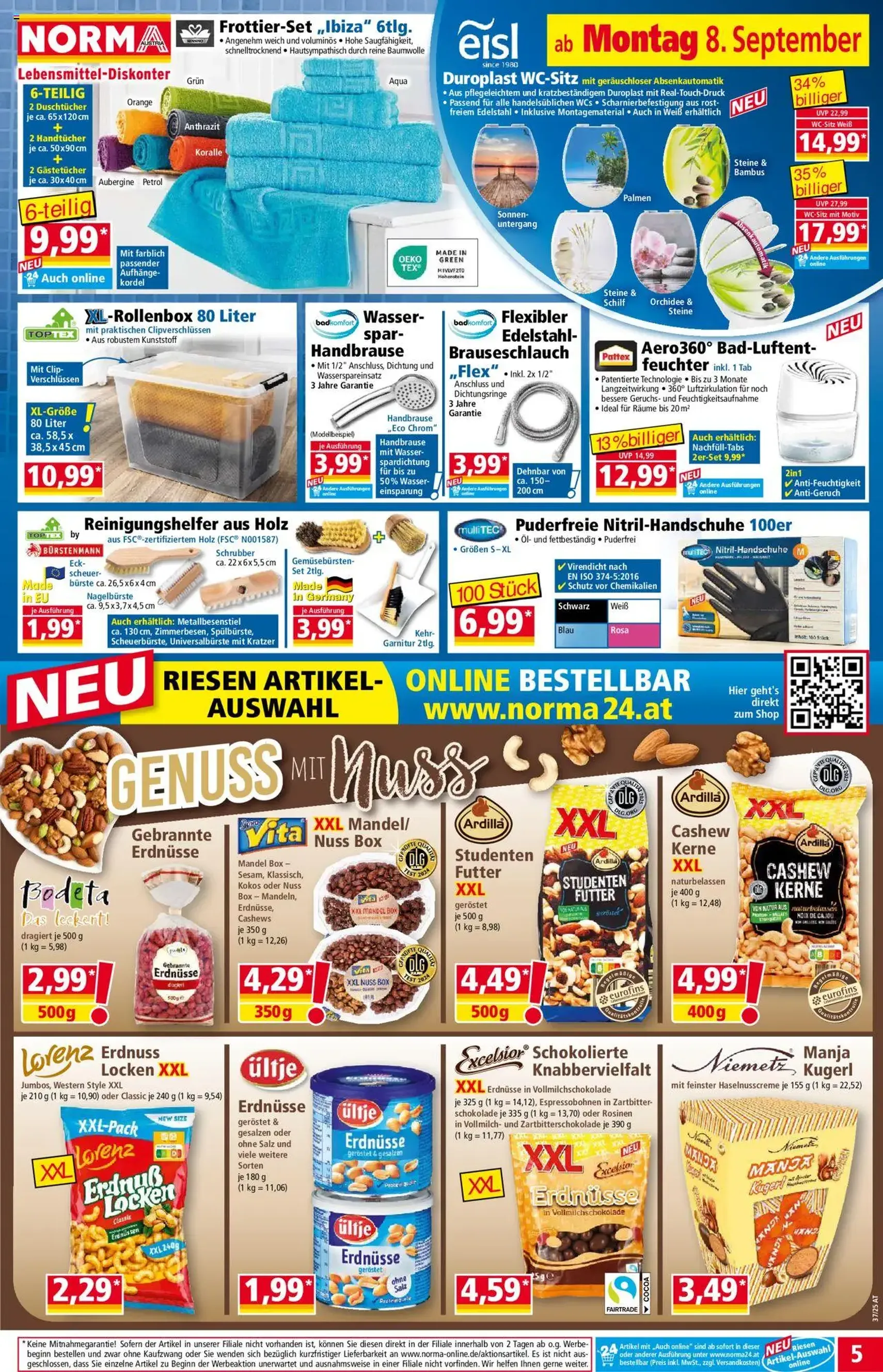 Norma Flugblatt - Gültiger Prospekt ab 08.09.2025, Seite 5 von insgesamt 18 Norma Flugblatt - Gültiger Prospekt ab 08.09.2025, Seite 5 von insgesamt 18