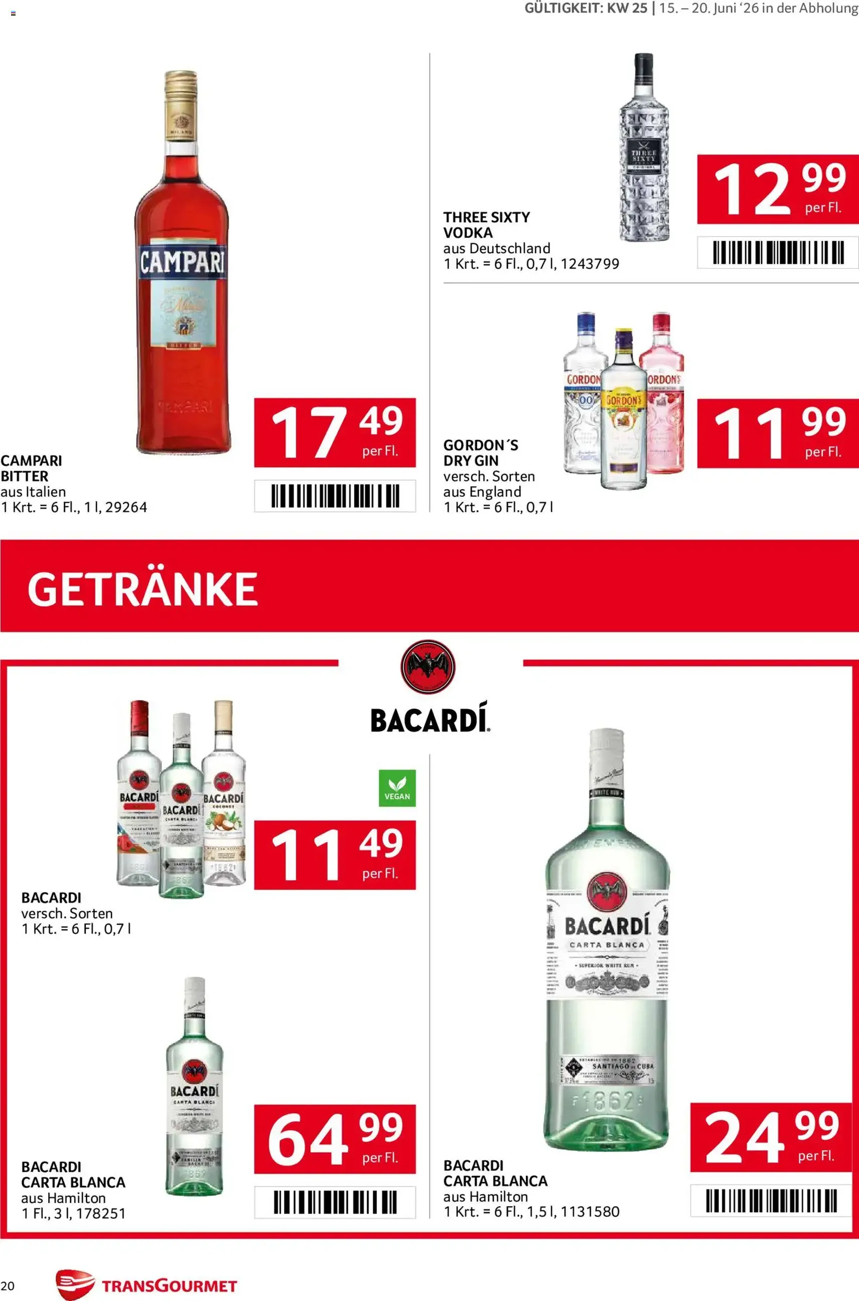 Transgourmet Flugblatt - Gültiger Prospekt ab 15.06.2026, Seite 20 von insgesamt 32