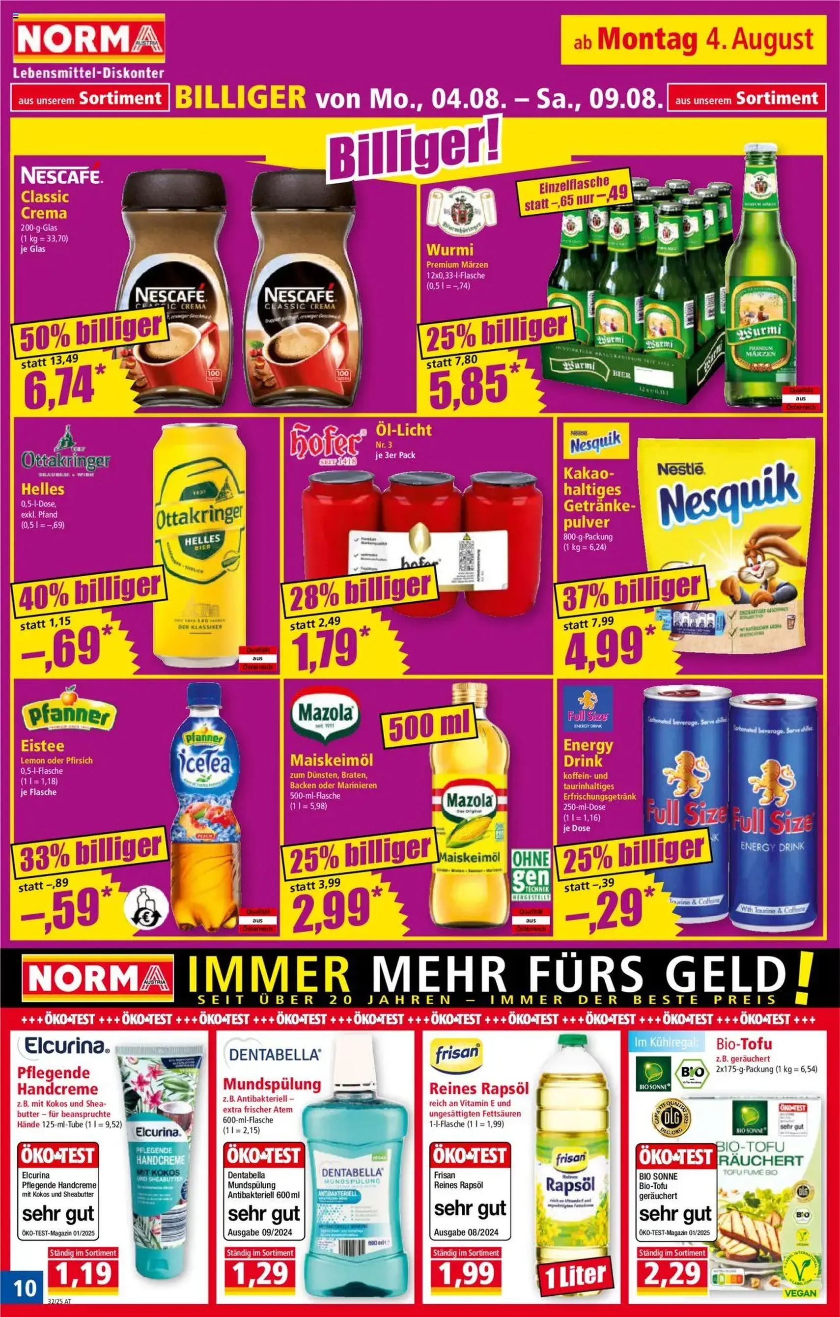 Norma Flugblatt - Gültiger Prospekt ab 04.08.2025, Seite 10 von insgesamt 20