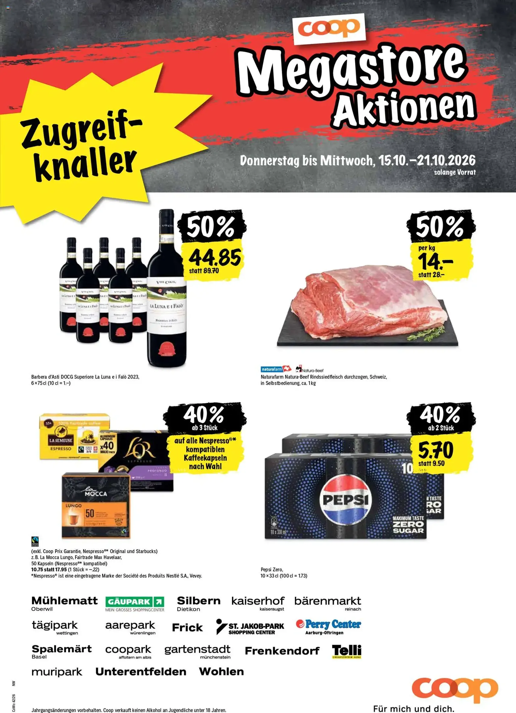 Coop aktionen - Gültiger Prospekt ab 15.10.2026, Seite 21 von insgesamt 24