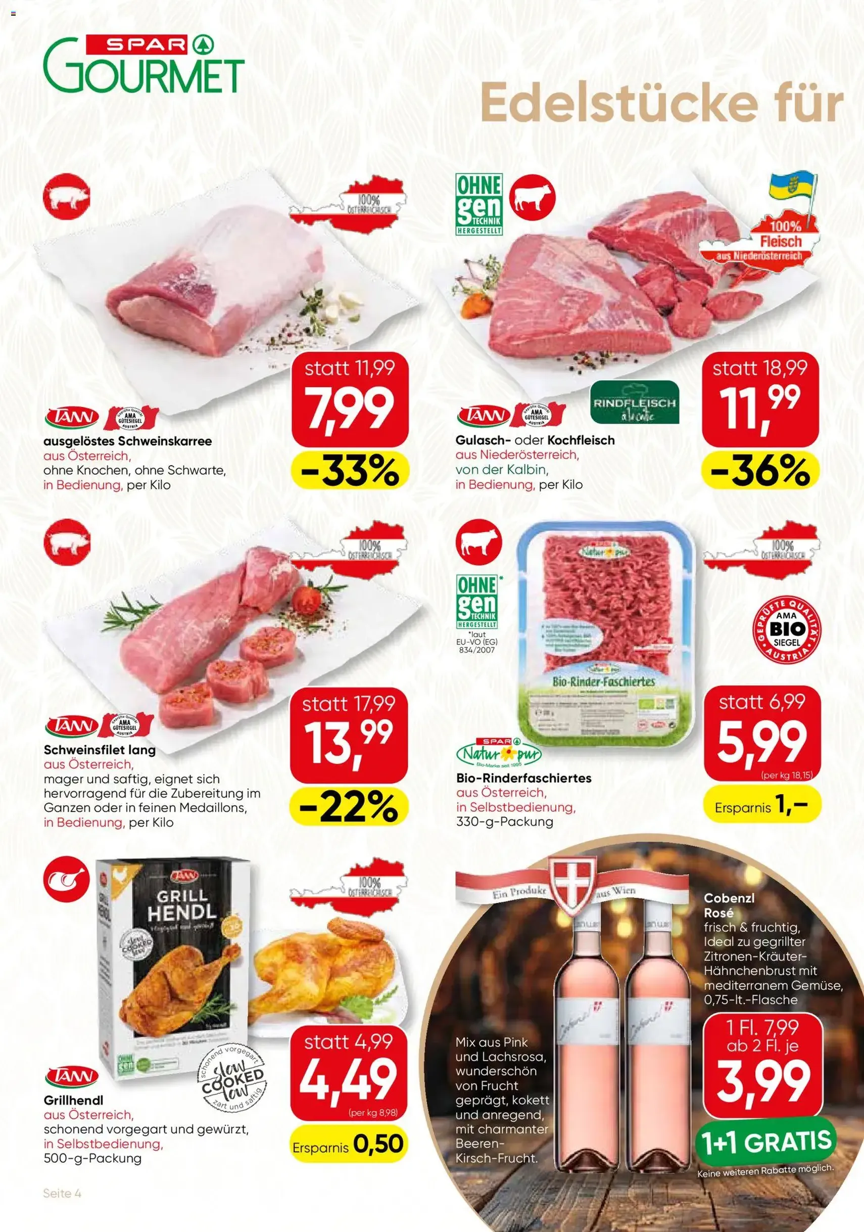 SPAR Gourmet Flugblatt - Gültiger Prospekt ab 16.07.2026, Seite 4 von insgesamt 12