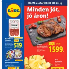 Lidl Akciós újság - szórólap előnézete érvényes 2025.08.21. -tól