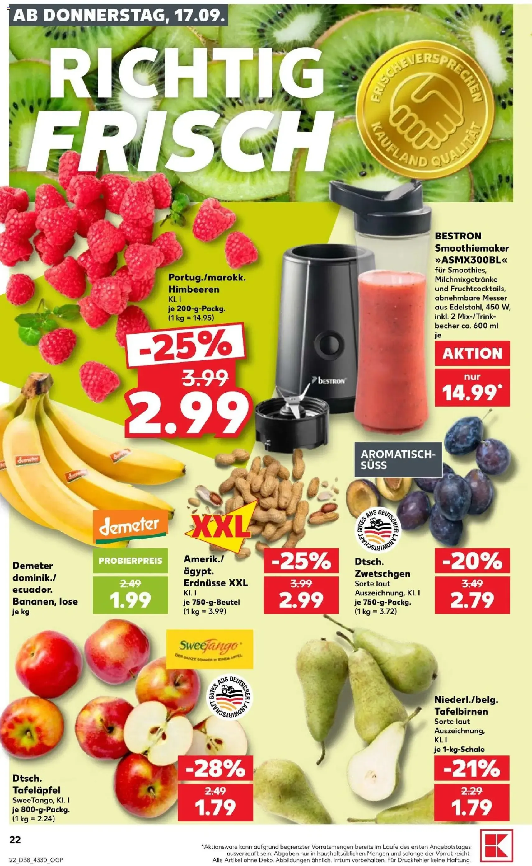 Kaufland Prospekt - Gültiger Prospekt ab 17.09.2026, Seite 22 von insgesamt 66