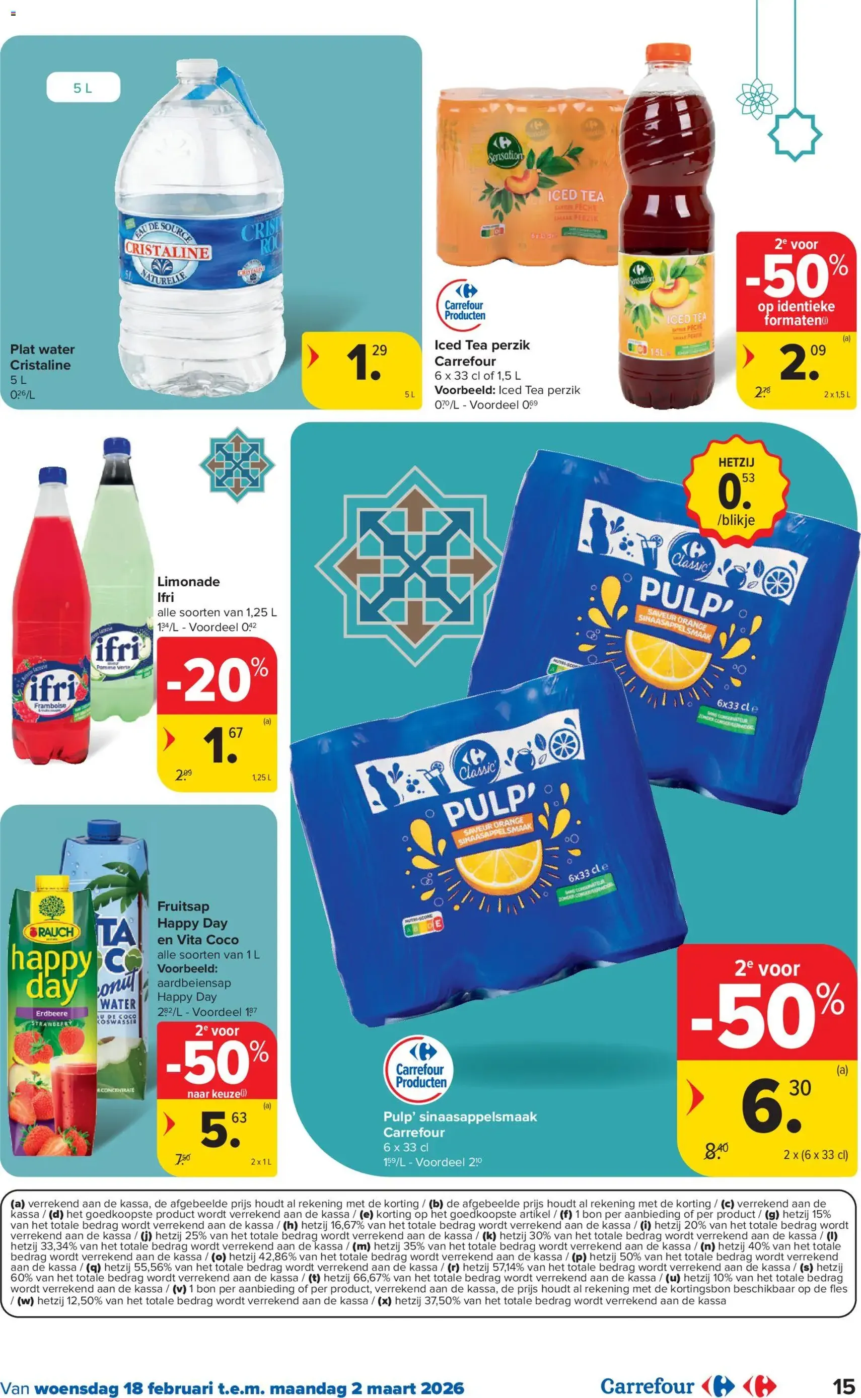 Carrefour folder week 8 - geldige folder vanaf 18/02/2026 pagina 15 van 16