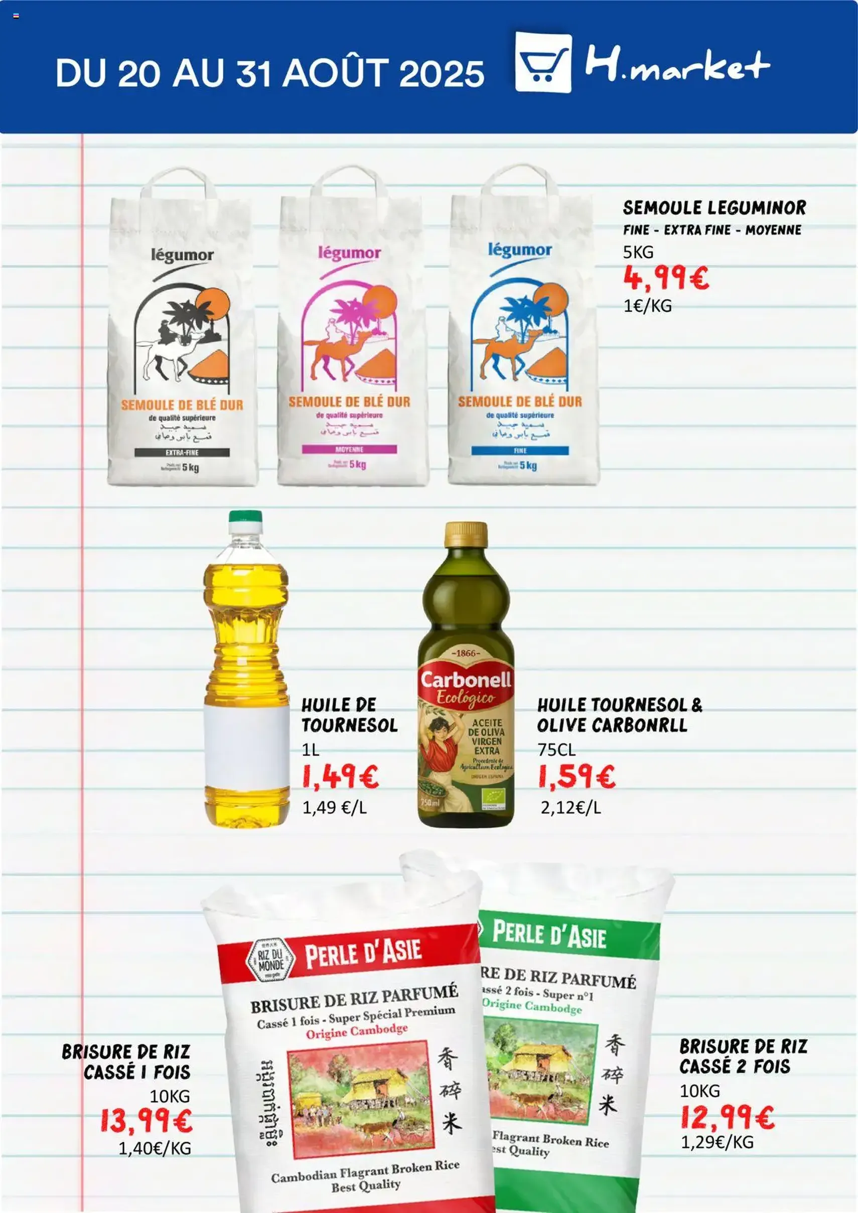 Hmarket catalogue - brochure valable à partir du 20/08/2025, page 8 sur 16 Hmarket catalogue - brochure valable à partir du 20/08/2025, page 8 sur 16