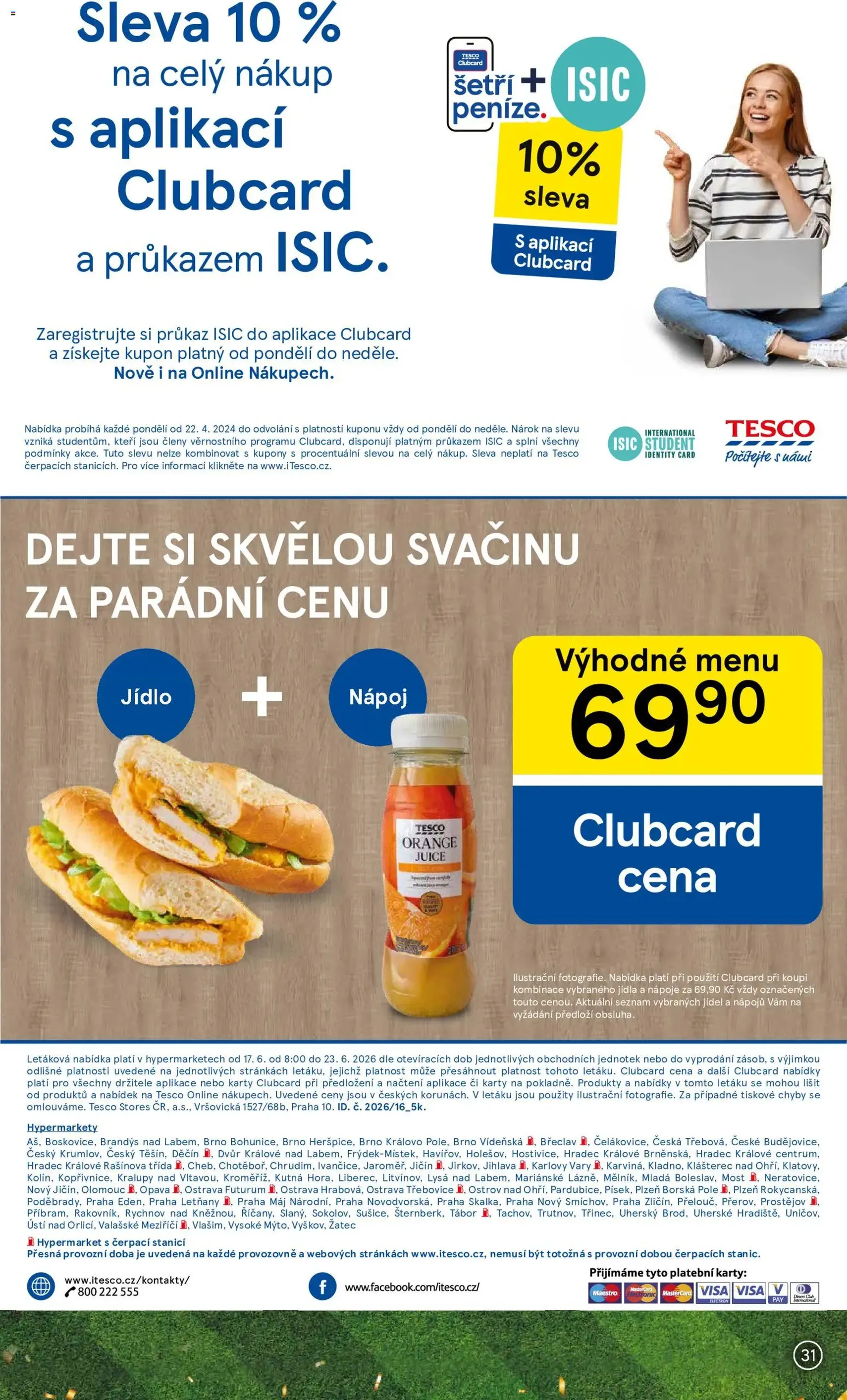 Tesco leták - Hypermarket - platný leták od 17.06.2026 strana 31 z 33