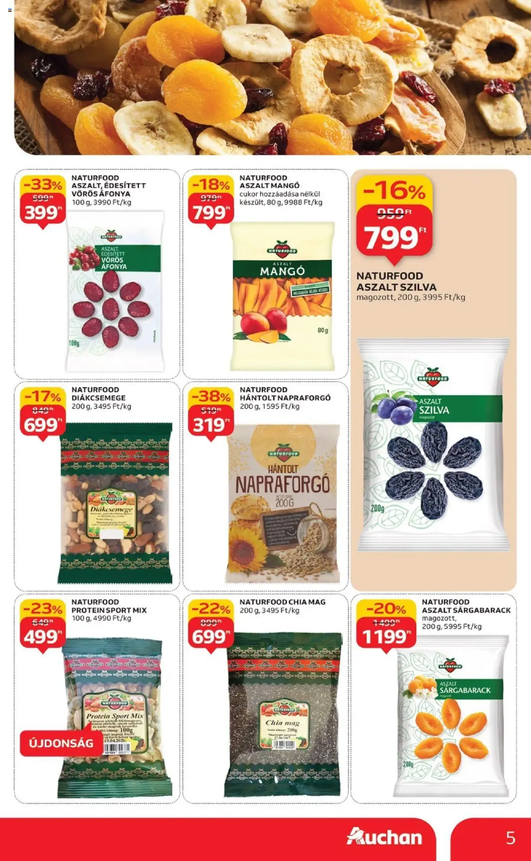 Auchan Akciós újság - 2025.09.18. érvényes szórólap 5 oldal 26 oldalból Auchan Akciós újság - 2025.09.18. érvényes szórólap 5 oldal 26 oldalból