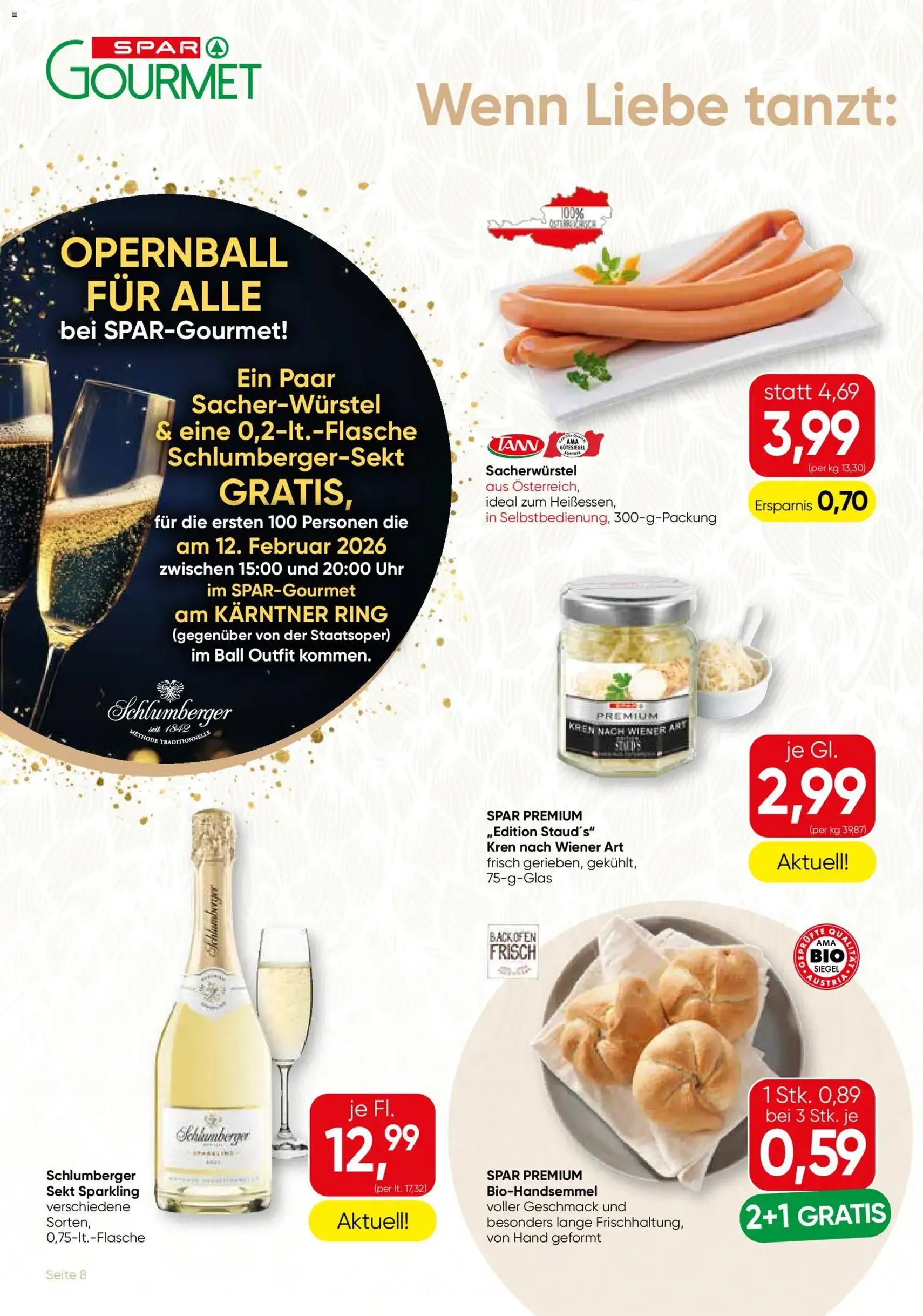 SPAR Gourmet Flugblatt - Gültiger Prospekt ab 29.01.2026, Seite 8 von insgesamt 12