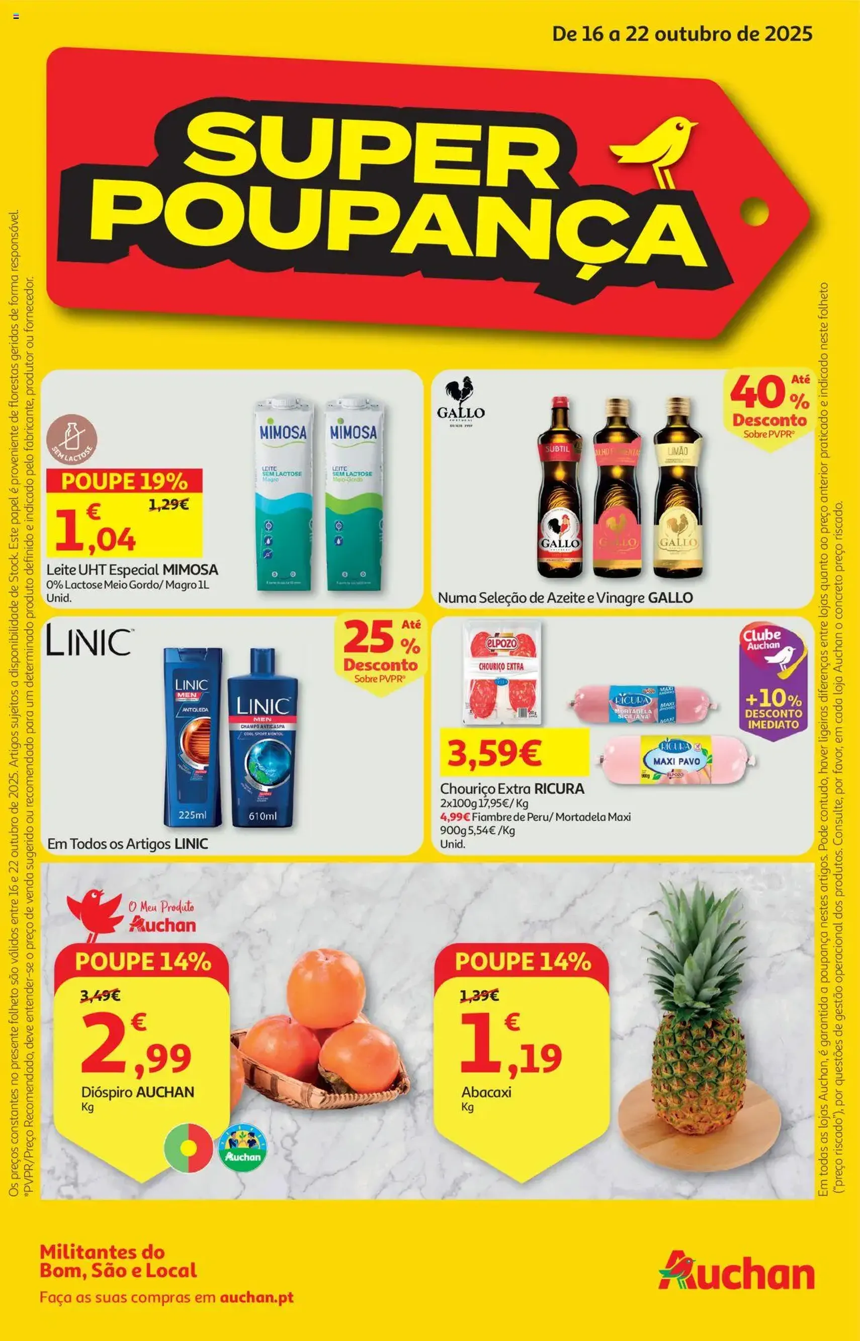 Auchan folheto - folheto válido a partir de 16/10/2025 página 1 de 40 Auchan folheto - folheto válido a partir de 16/10/2025 página 1 de 40