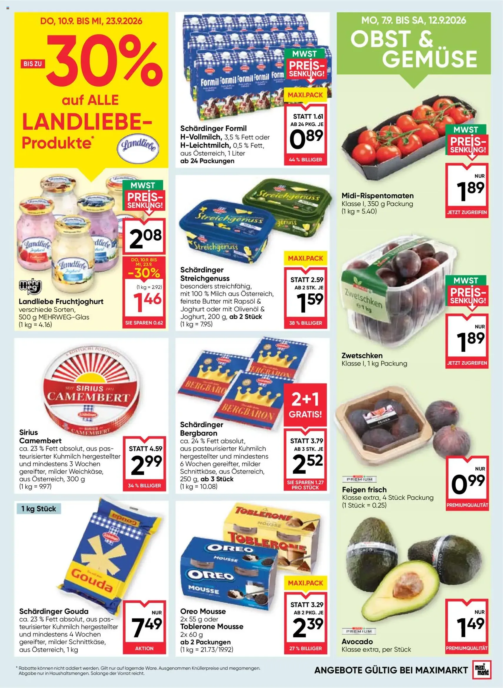 Maximarkt Flugblatt - Gültiger Prospekt ab 10.09.2026, Seite 9 von insgesamt 24