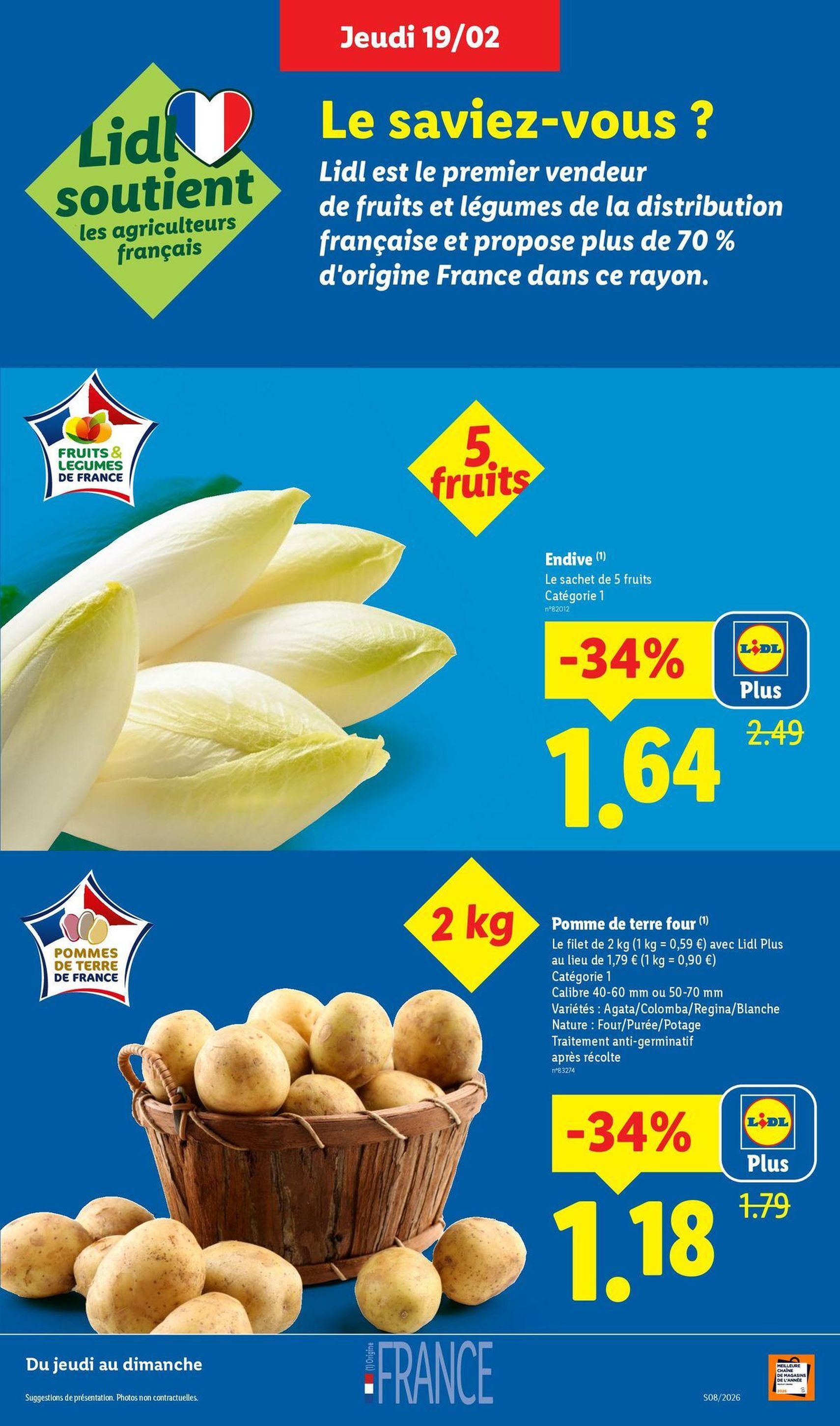 LIDL catalogue semaine 8 - brochure valable à partir du 19/02/2026, page 3 sur 77