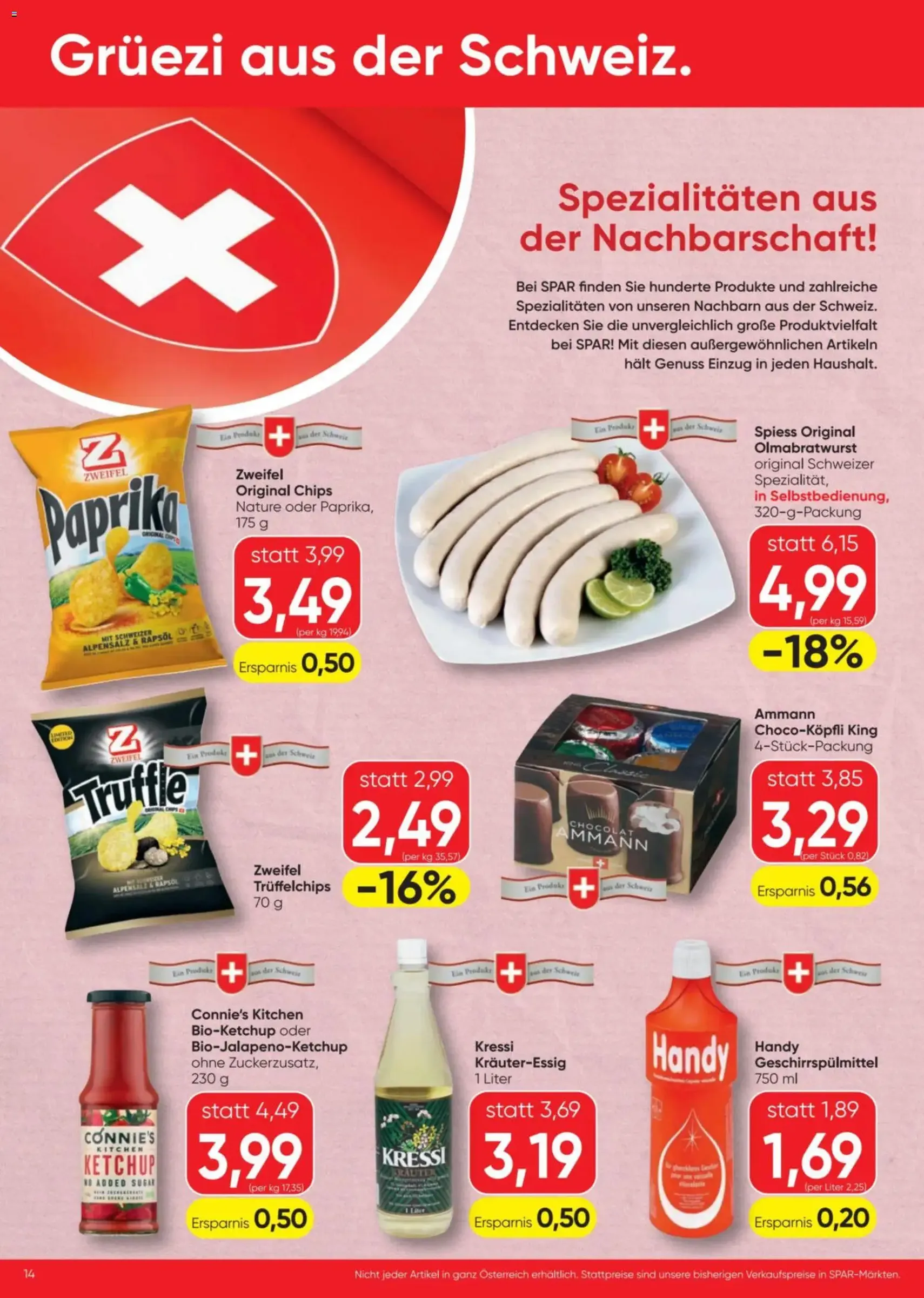 Spar Flugblatt - Gültiger Prospekt ab 06.11.2025, Seite 14 von insgesamt 24