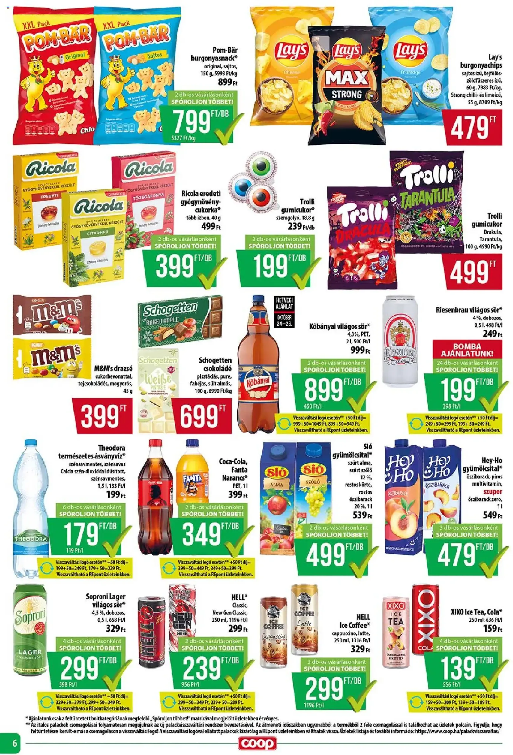 COOP Szolnok Akciós újság - 2025.10.24. érvényes szórólap 6 oldal 12 oldalból COOP Szolnok Akciós újság - 2025.10.24. érvényes szórólap 6 oldal 12 oldalból