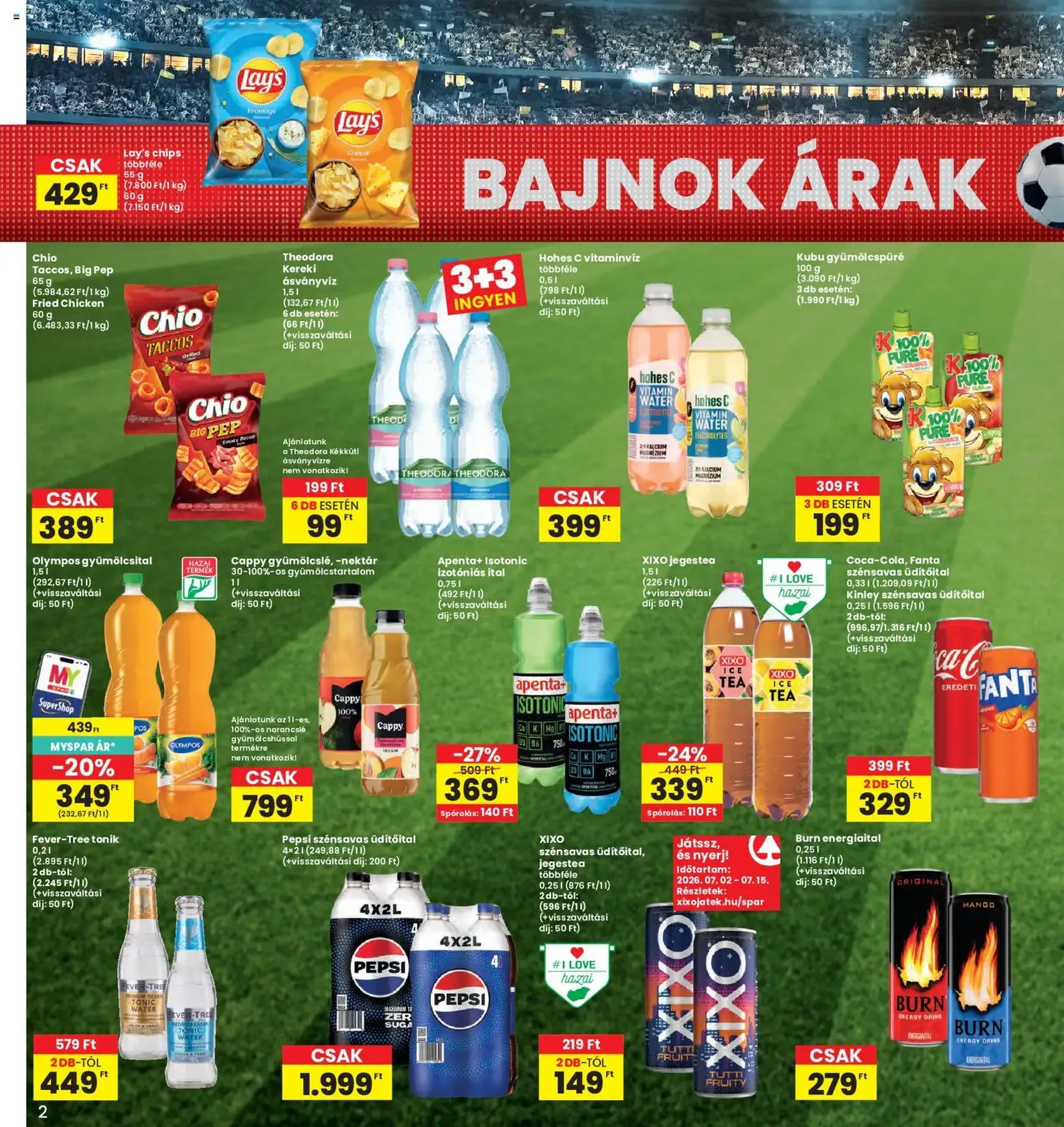 Interspar akciós újság - 2026.07.02. érvényes szórólap 2 oldal 20 oldalból