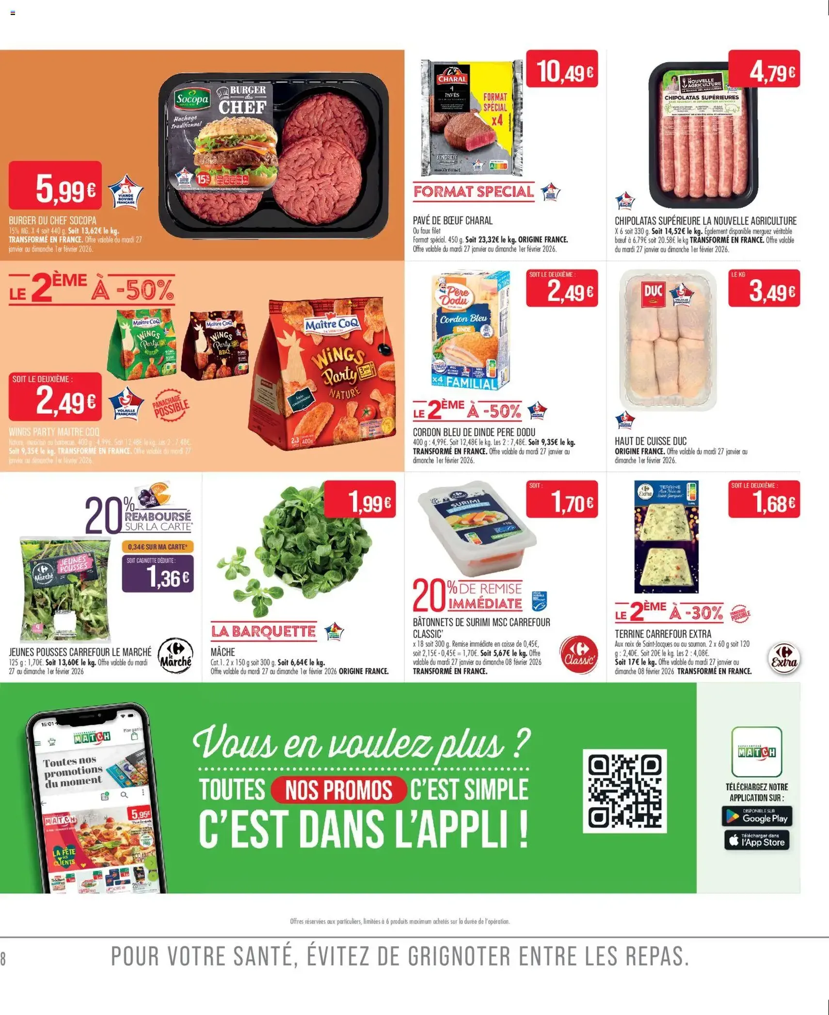 Match Supermarché catalogue - brochure valable à partir du 27/01/2026, page 8 sur 20