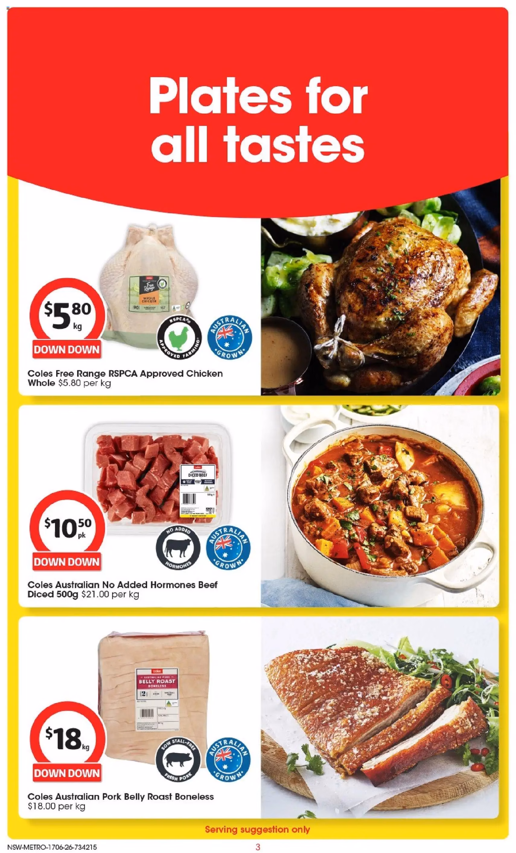 Coles catalogue - valid flyer from 17/06/2026, page 3 of 48
