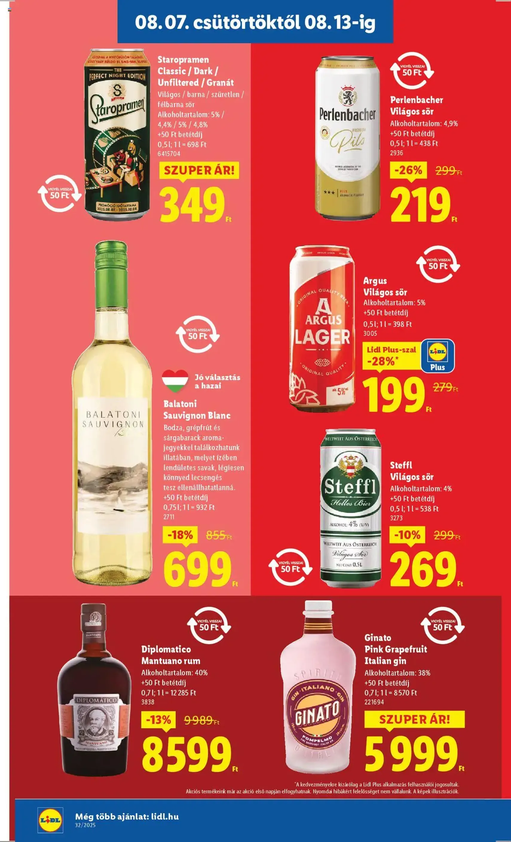 Lidl Akciós újság - 2025.08.07. érvényes szórólap 14 oldal 66 oldalból Lidl Akciós újság - 2025.08.07. érvényes szórólap 14 oldal 66 oldalból