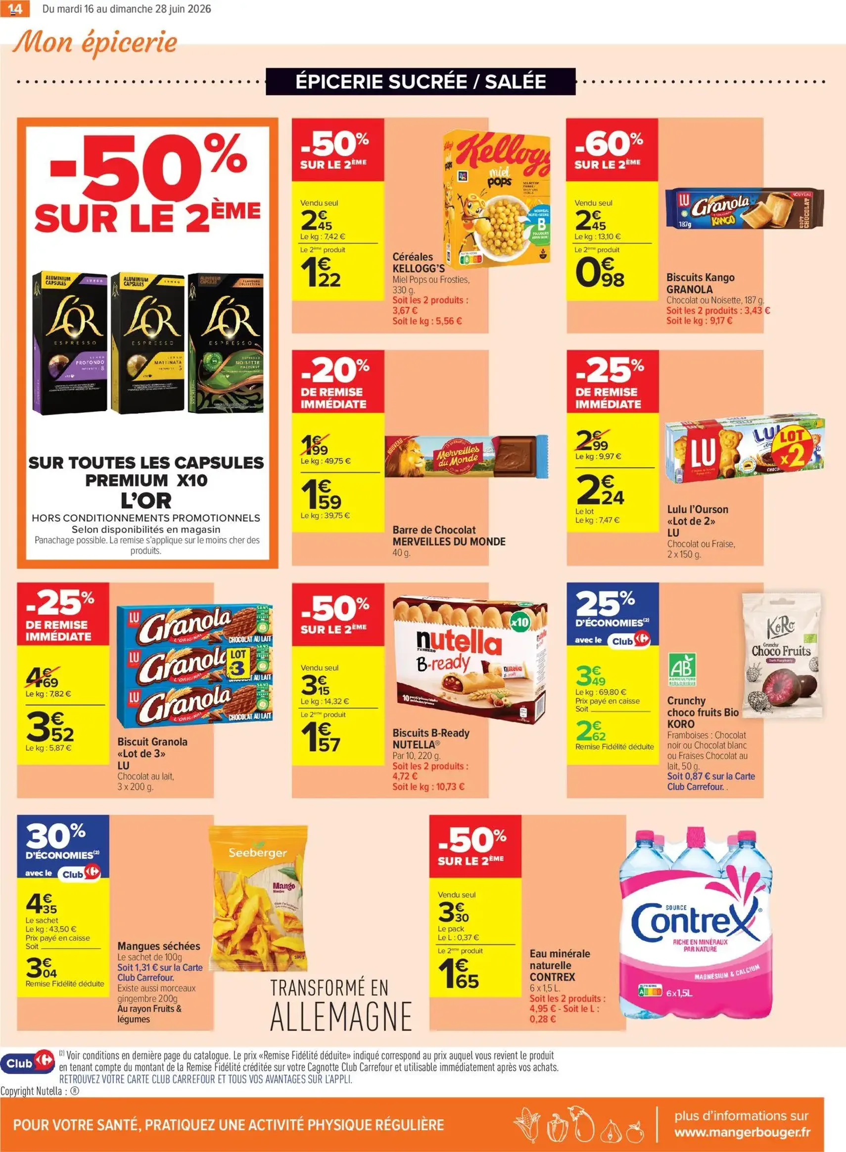 Carrefour contact Le mois des supporters - brochure valable à partir du 16/06/2026, page 14 sur 20