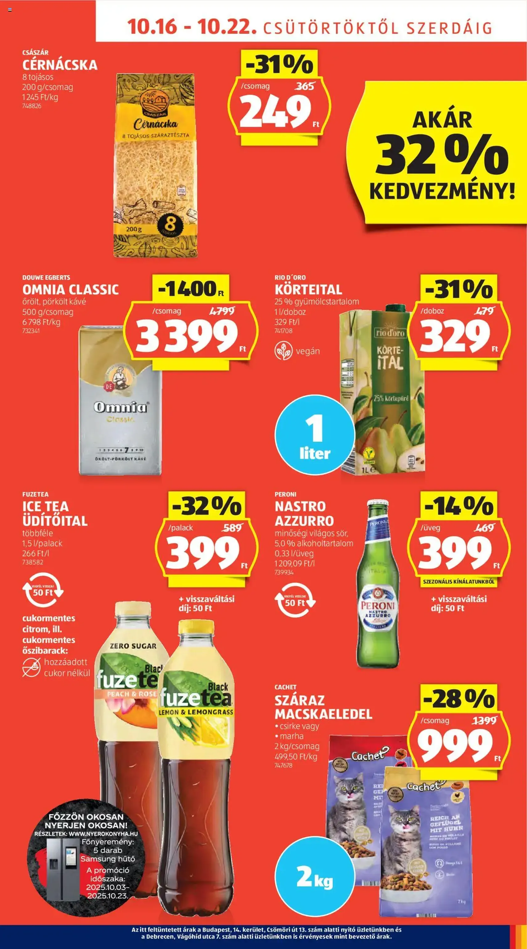 Aldi Akciós újság - 2025.10.16. érvényes szórólap 9 oldal 50 oldalból Aldi Akciós újság - 2025.10.16. érvényes szórólap 9 oldal 50 oldalból