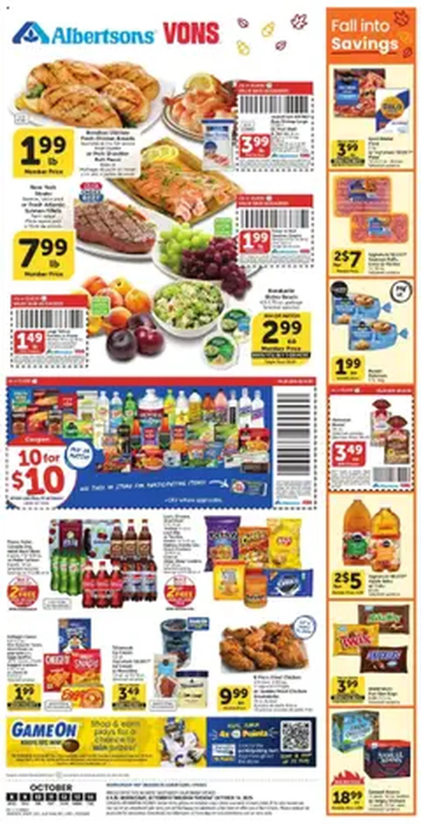 Vons Weekly Ad - valid flyer from 10/08/2025, page 1 of 1