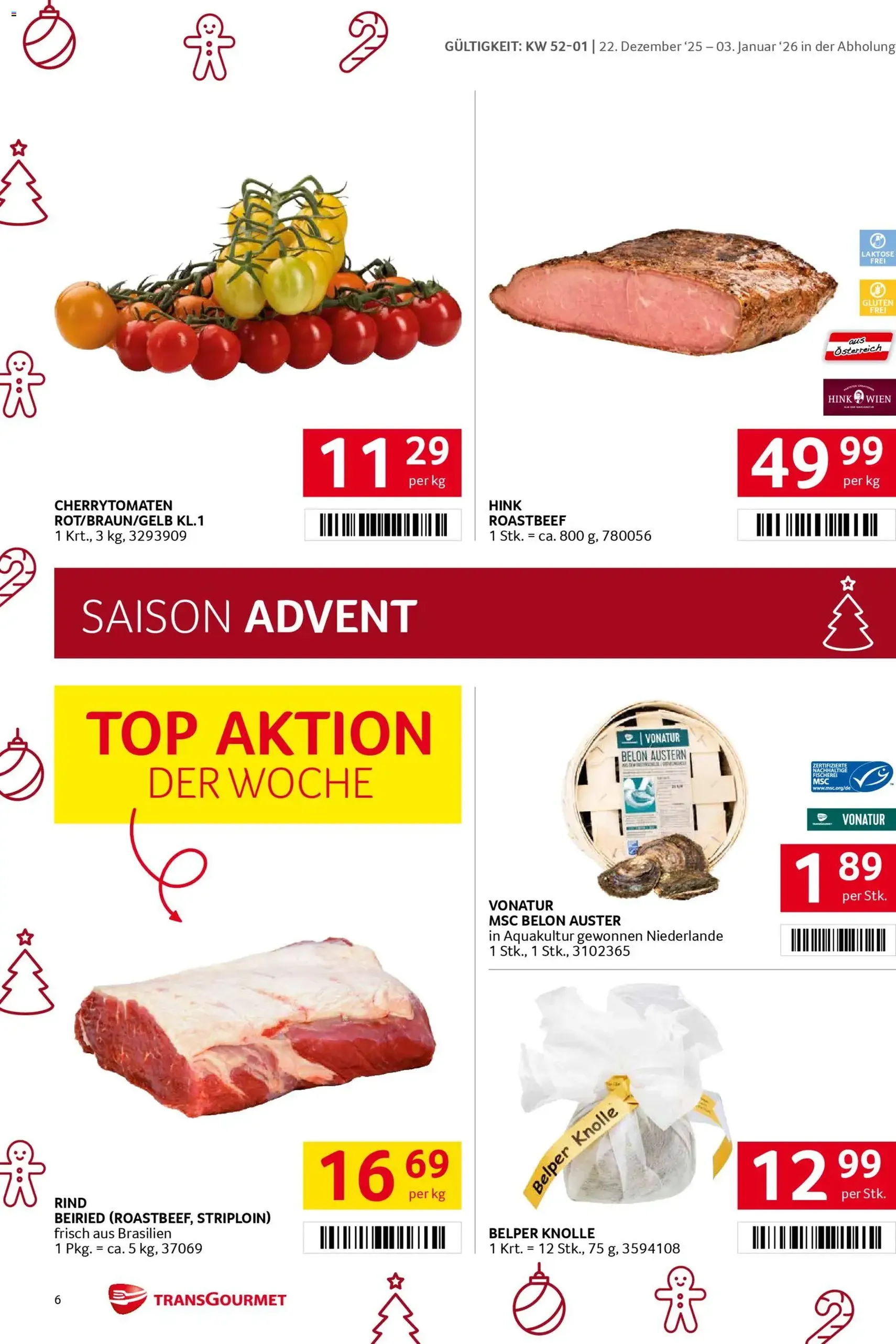 Transgourmet Flugblatt - Gültiger Prospekt ab 22.12.2025, Seite 6 von insgesamt 36