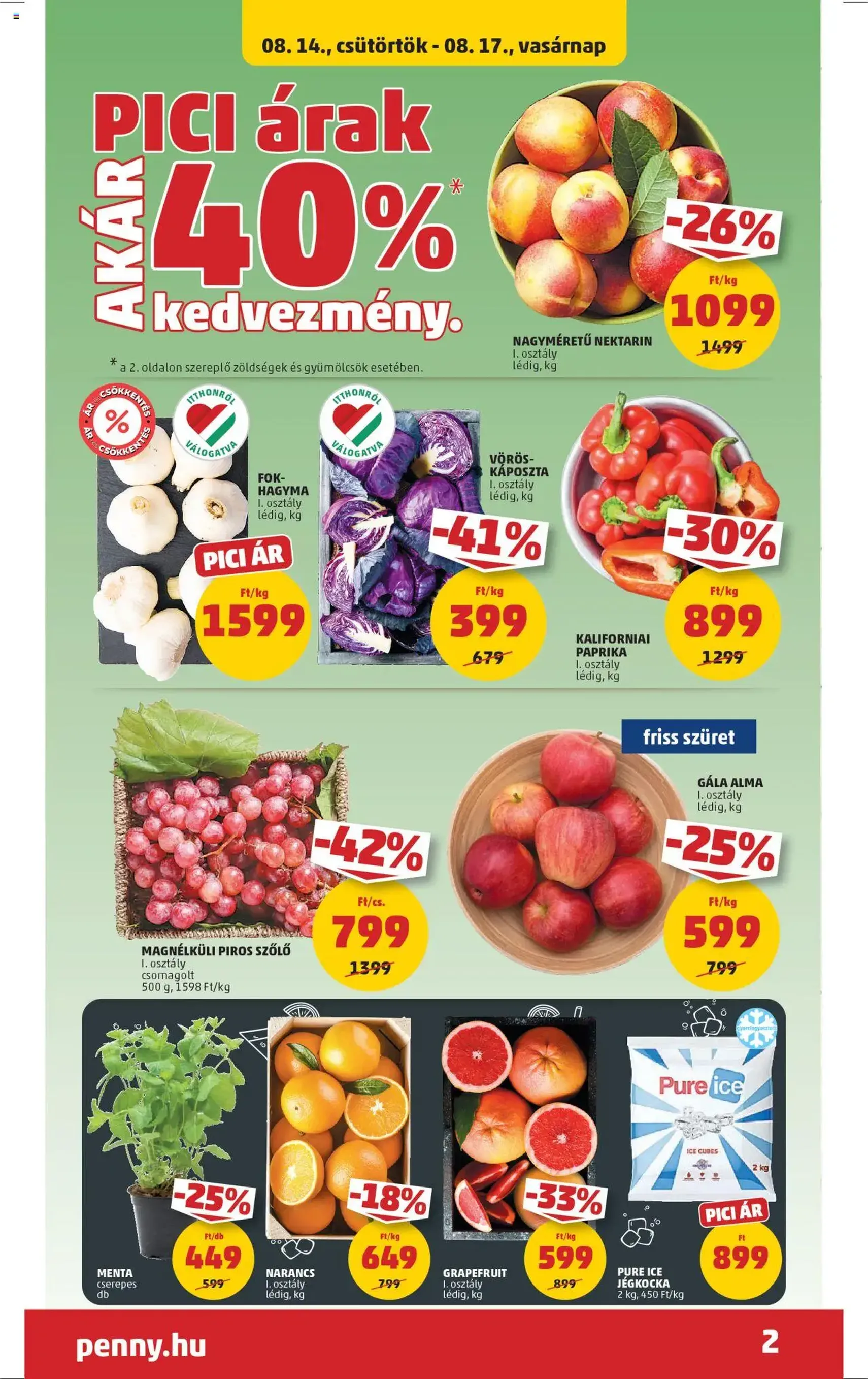 PENNY Akciós újság - 2025.08.14. érvényes szórólap 2 oldal 41 oldalból