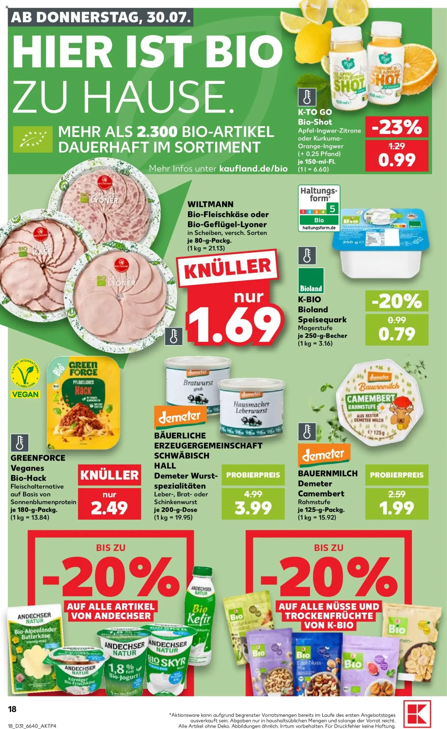 Kaufland Prospekt - Gültiger Prospekt ab 30.07.2026, Seite 18 von insgesamt 66