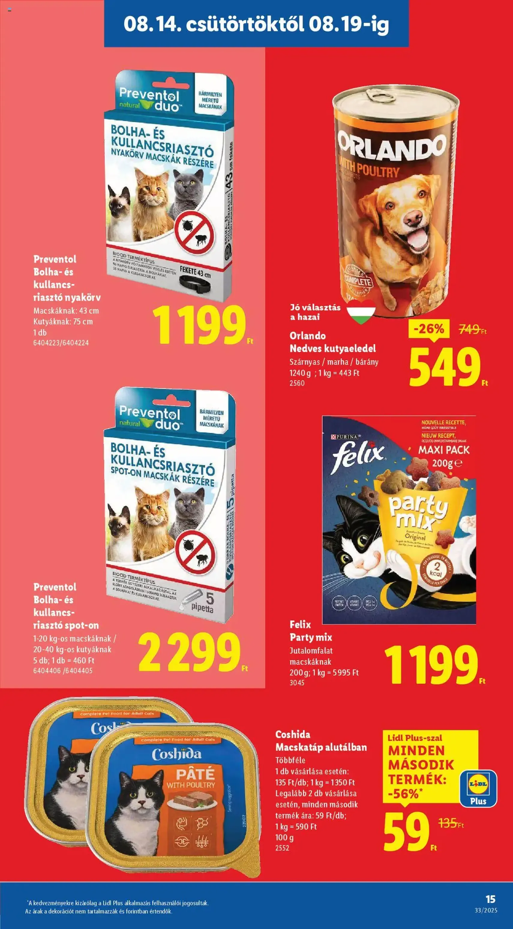 Lidl Akciós újság - 2025.08.14. érvényes szórólap 15 oldal 64 oldalból
