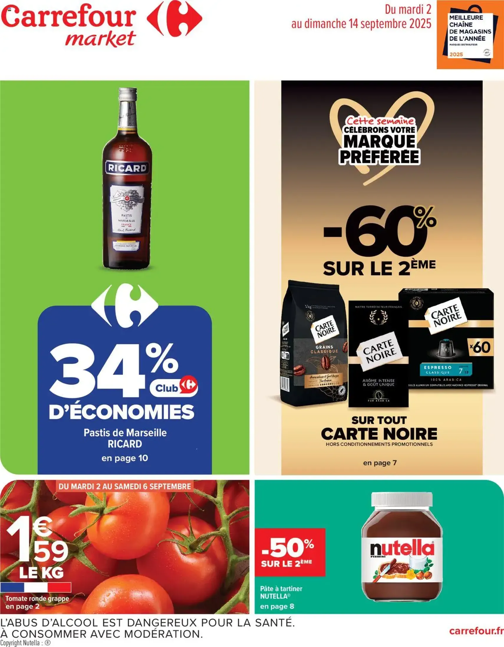Carrefour Market catalogue semaine 36 - brochure valable à partir du 02/09/2025, page 1 sur 14 Carrefour Market catalogue semaine 36 - brochure valable à partir du 02/09/2025, page 1 sur 14