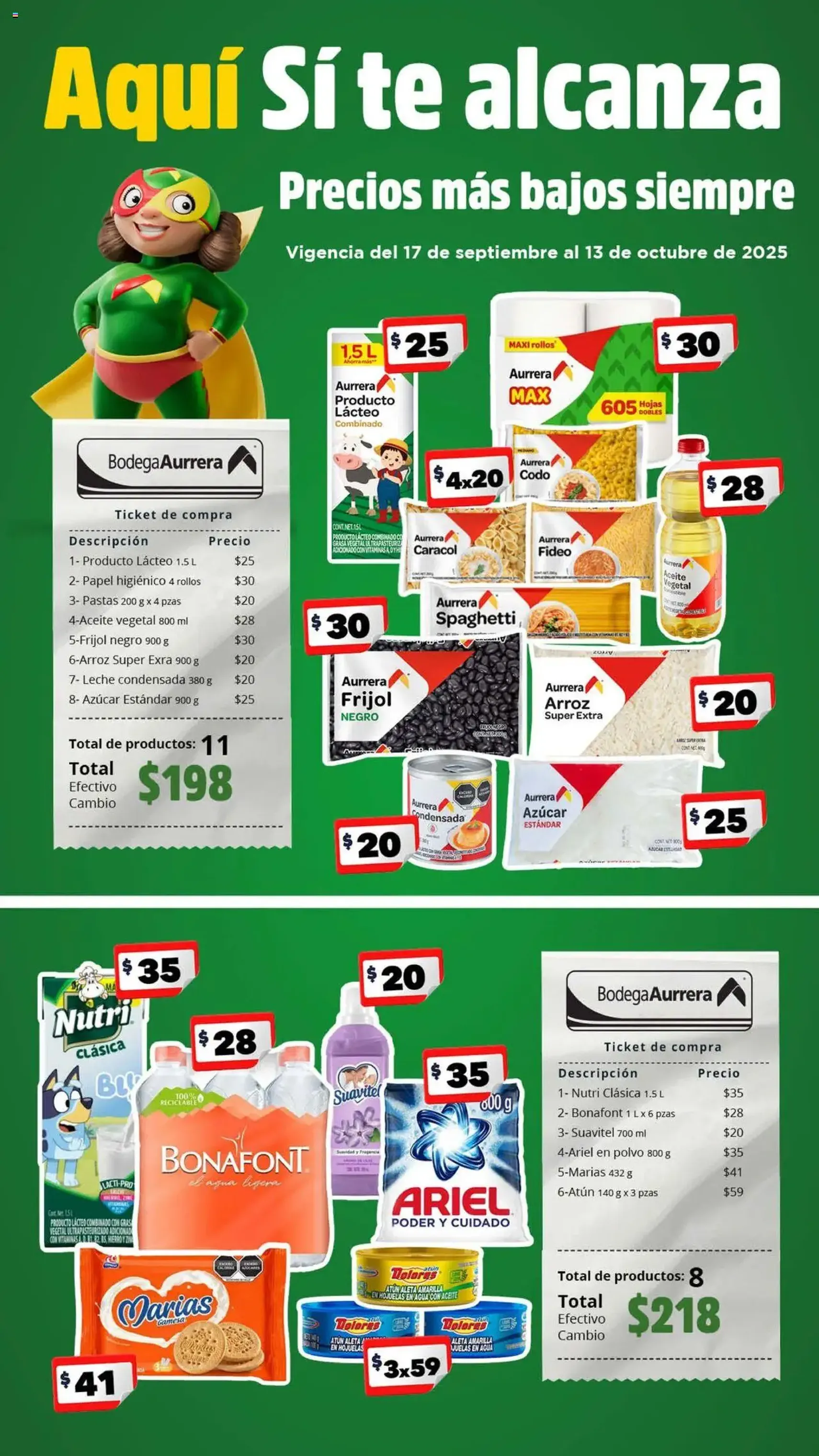 Bodega Aurrerá - Folleto Aquí si te Alcanza - folleto válido desde 17/09/2025 página 1 de 5